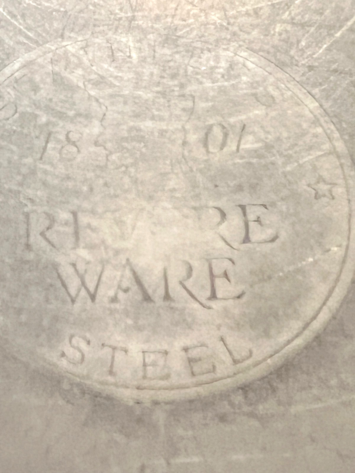 6 Qt 10in 1977 STAR Revere Ware Mix Bowl VTG 1801 Stainless Steel O Ring USA