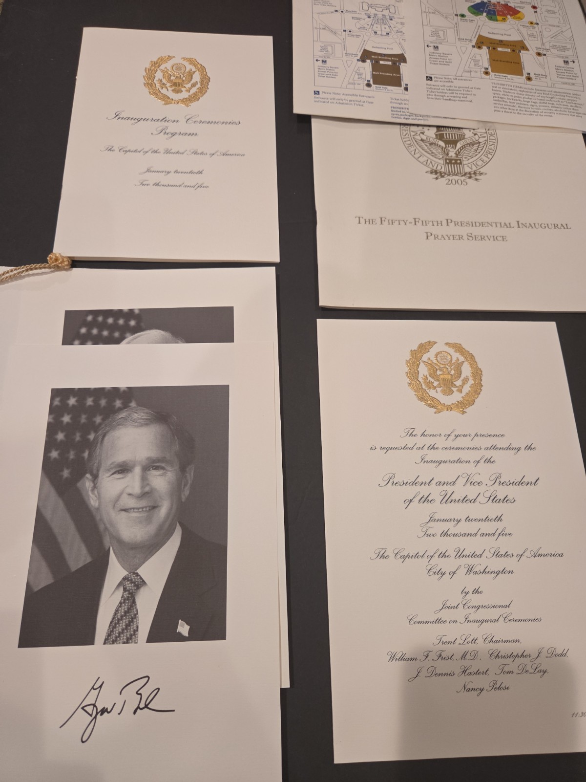 2005 Official Inaugural Invitation President George W. Bush Cheney- Complete Set 2005 Official Inaugural Invitation President George W. Bush Cheney- Complete Set