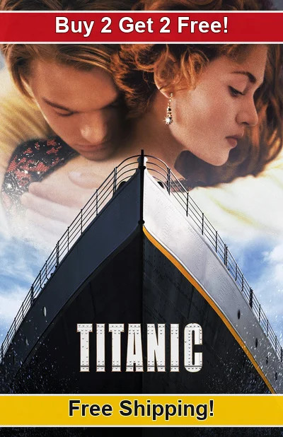 Titanic 1997-01 11x17 Movie TV Show Poster Buy 2 Get 2 Free 