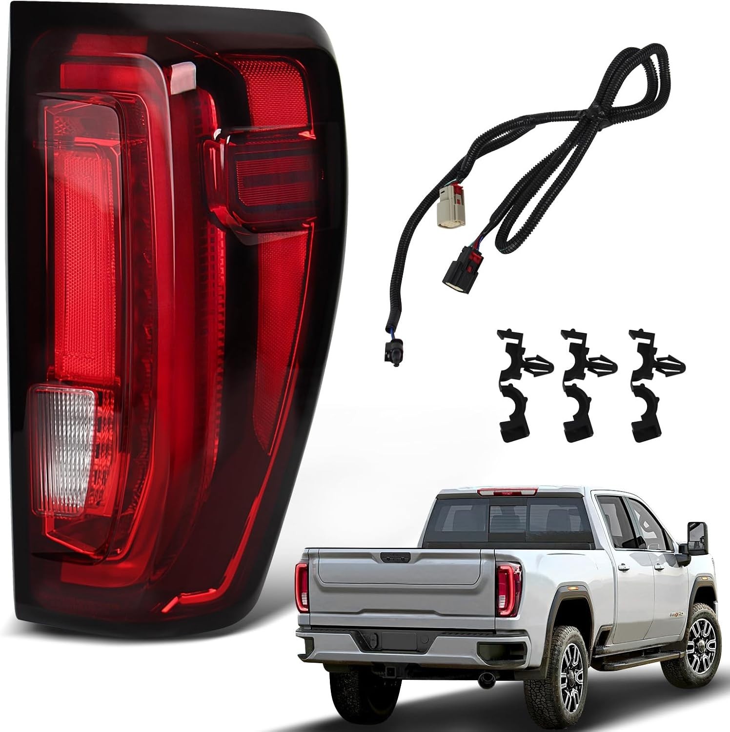 LED Tail Light For 2019-2025 GMC Sierra 1500/2500HD/3500HD Right Passenger Rear LED Tail Light For 2019-2025 GMC Sierra 1500/2500HD/3500HD Right Passenger Rear