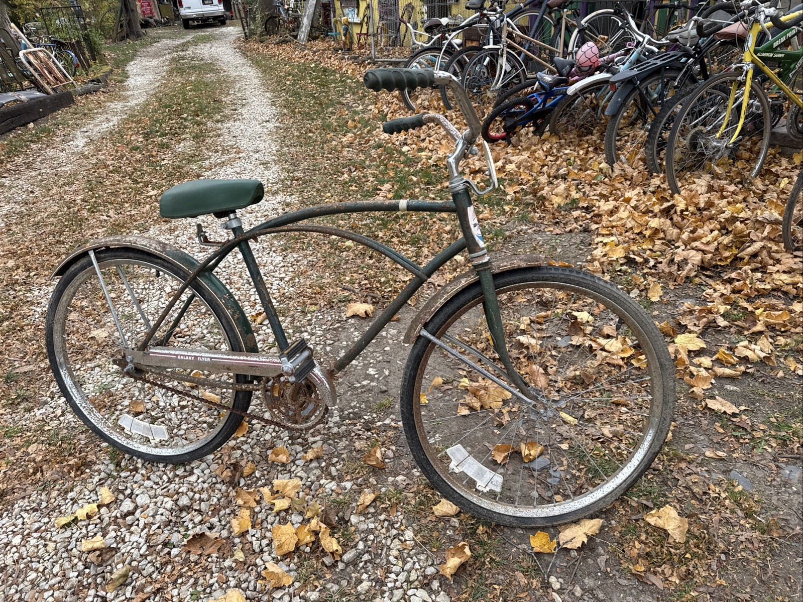 Western Flyer Galaxy Bicycle Rusty Bike Rat Road Rider 