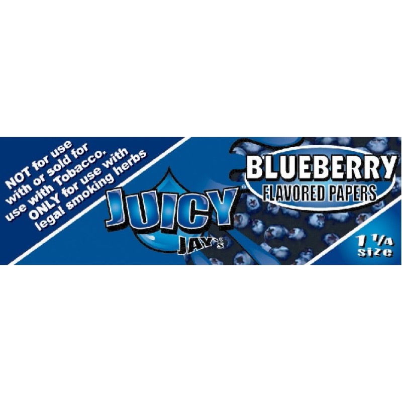 24x Juicy Jay\'s Blueberry Rolling Papers Flavored New Sealed Pack 1.25\ 24x Juicy Jay\'s Blueberry Rolling Papers Flavored New Sealed Pack 1.25\