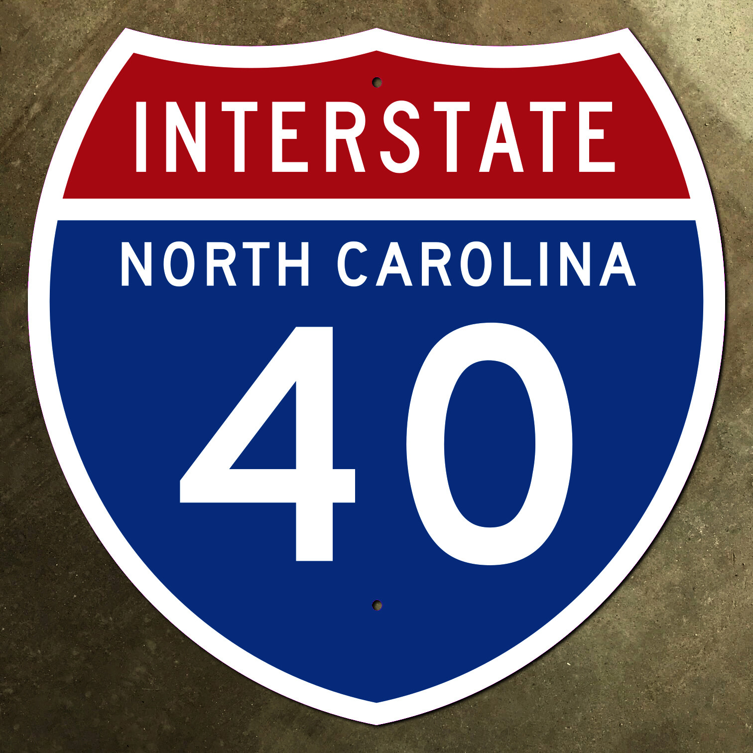 North Carolina Raleigh interstate route 40 highway marker road sign 1957 NC 12 North Carolina Raleigh interstate route 40 highway marker road sign 1957 NC 12