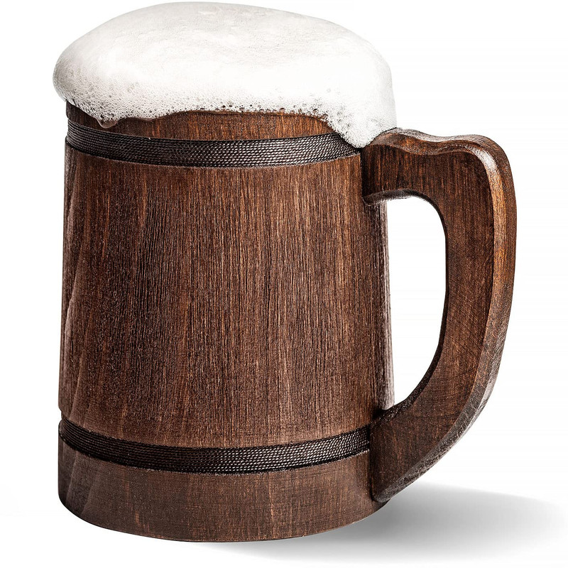 Hozprom 20 Oz Handmade Root Beer Stein 600 Ml - Flagon Metal Mugs Handle Hozprom 20 Oz Handmade Root Beer Stein 600 Ml - Flagon Metal Mugs Handle