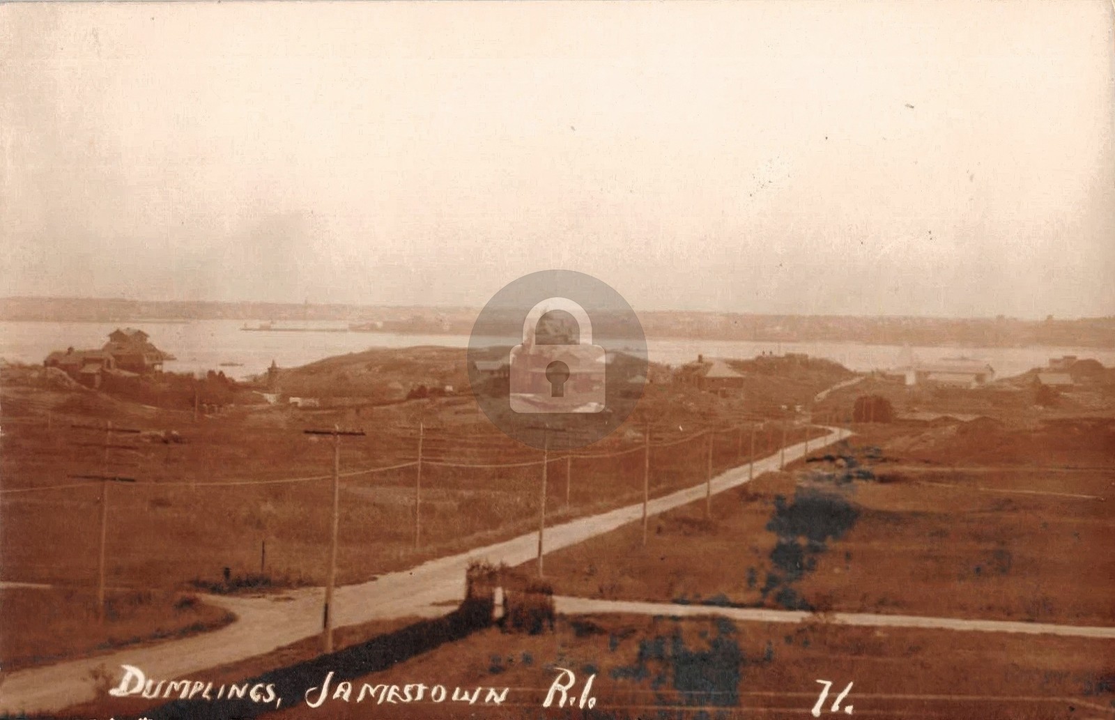 Jamestown RI c1910 Bird's Eye View Cottages Dumplings RPPC Photo Postcard COPY Jamestown RI c1910 Bird's Eye View Cottages Dumplings RPPC Photo Postcard COPY