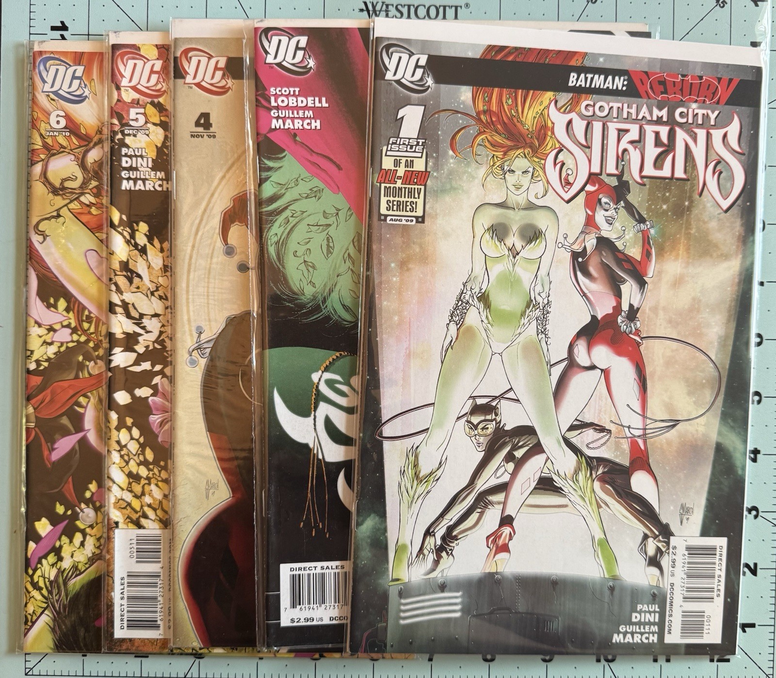 Gotham City Sirens #1-6 - 2009 (Missing #2) VF/NM Paul Dini Fast Shipping