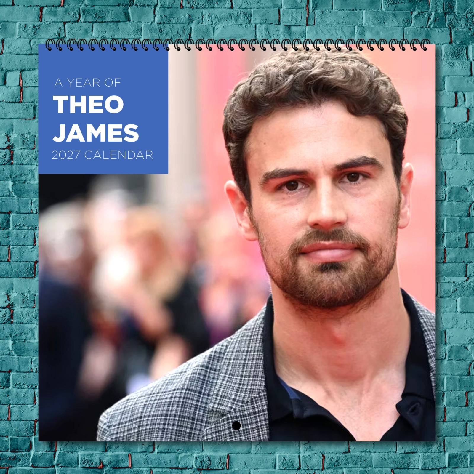 Theo James 2027 Wall Calendar 12 Month Celebrity Photo Fan Collectible