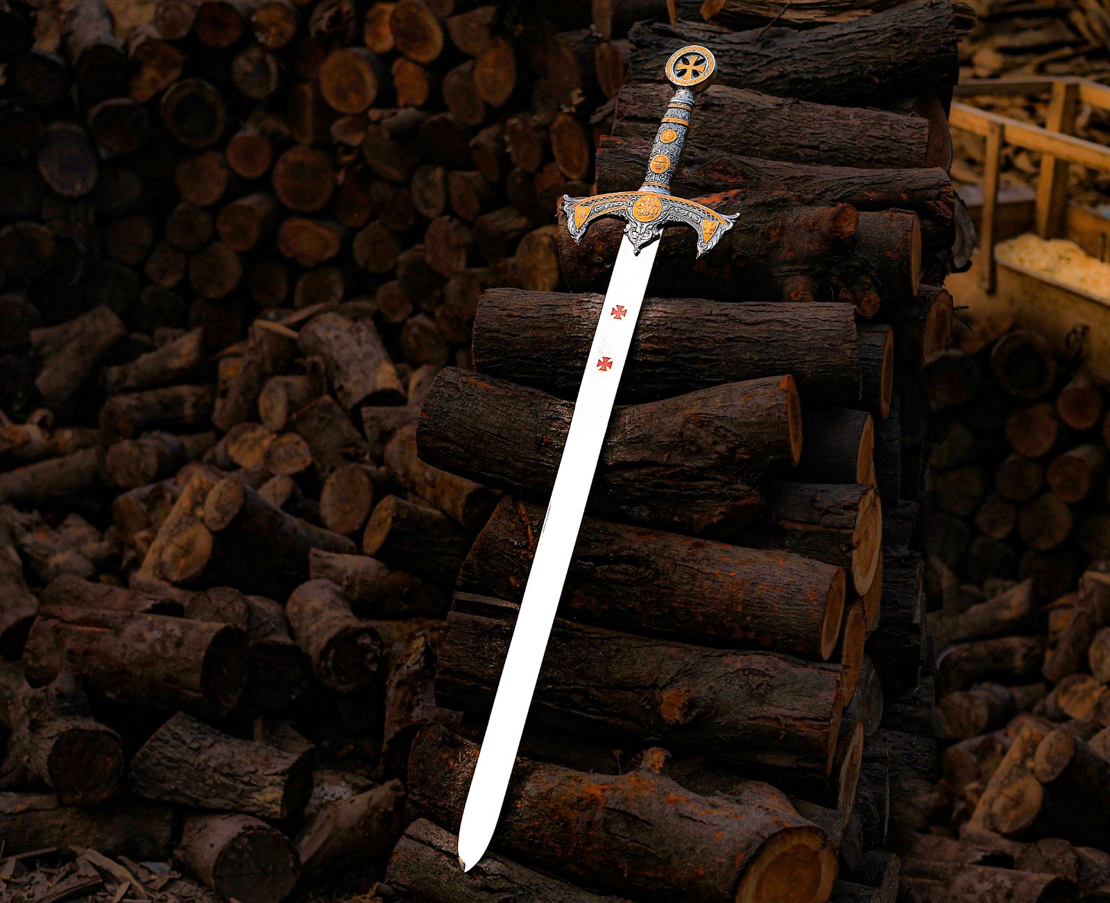 LEGENDAY MEDIEVAL RENAISSANCE CRUSADER KNIGHTS TEMPLAR MEDIEVAL SWORD