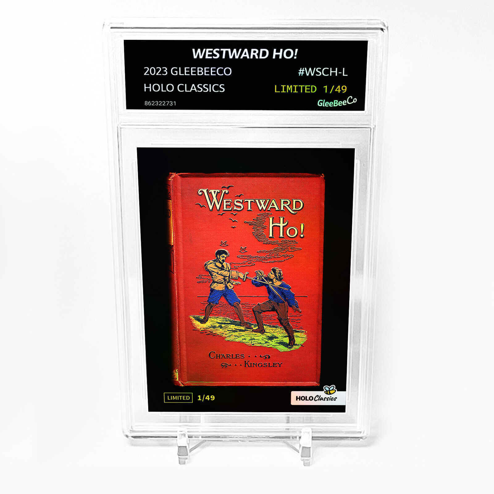 WESTWARD HO Book Cover Card 2023 GleeBeeCo Charles Kingley #WSCH-L /49