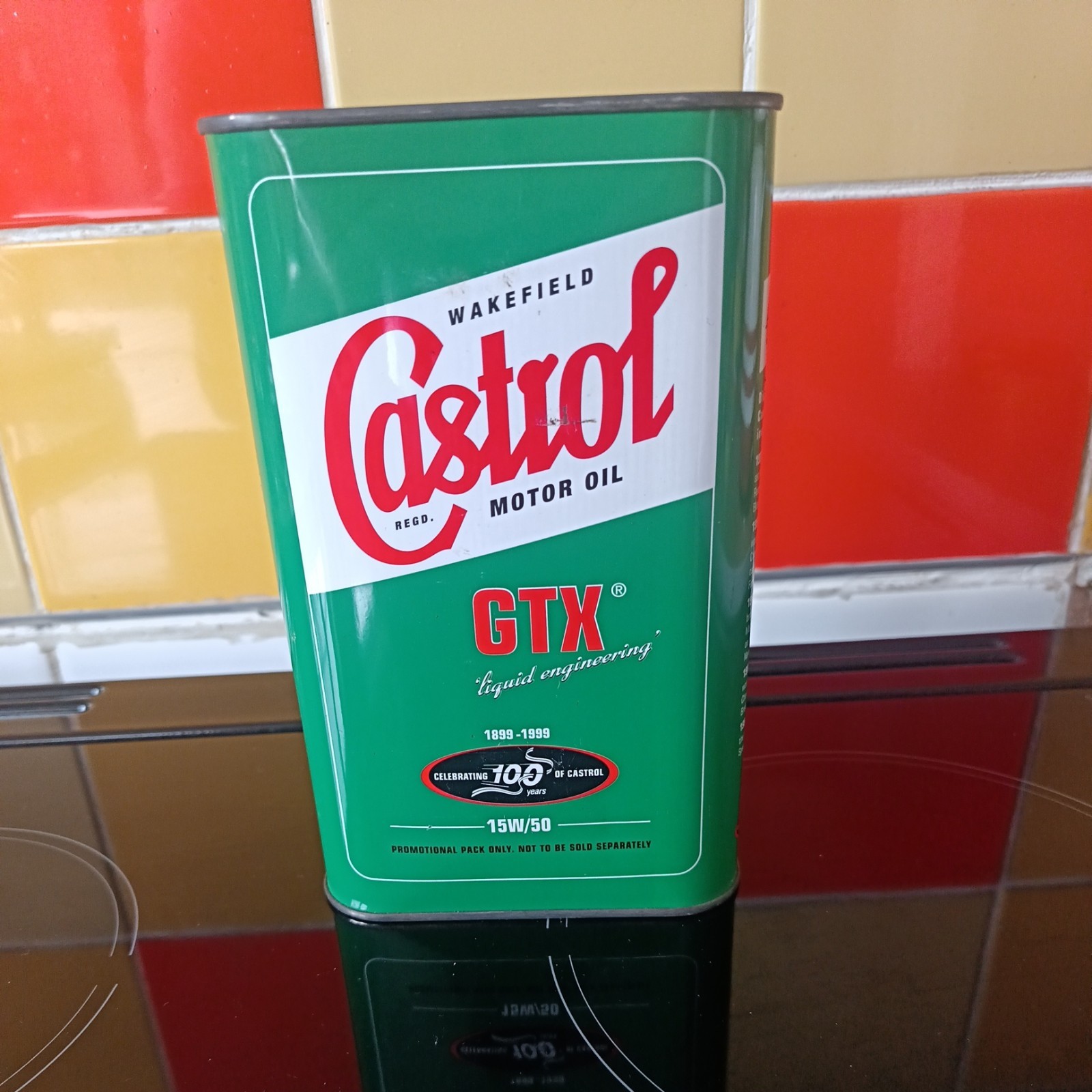 castrol gtx 100 years of castrol can 15w/50 1999 castrol gtx 100 years of castrol can 15w/50 1999