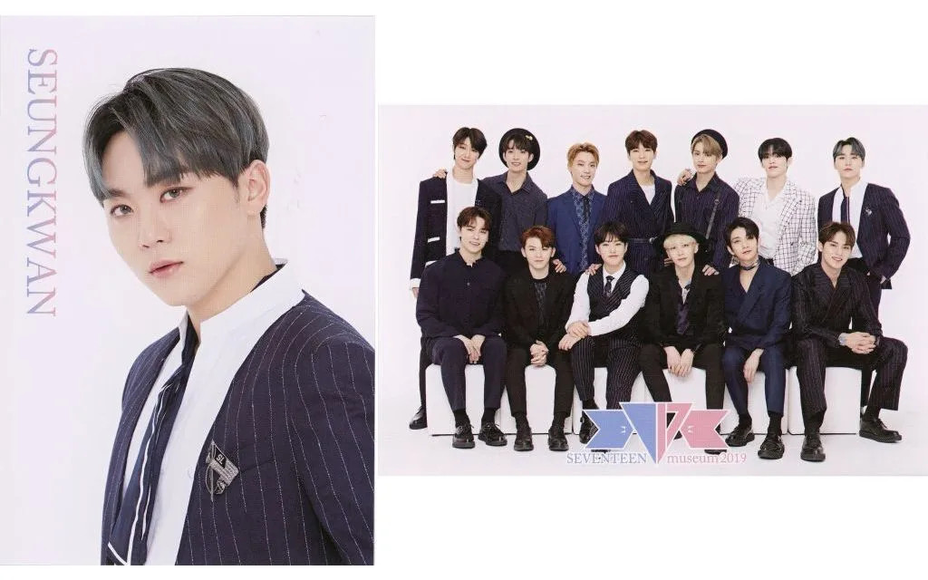 SEVENTEEN Postcard Set 2pcs Museum 2019 Official Merchandise Paper 10x14.8cm