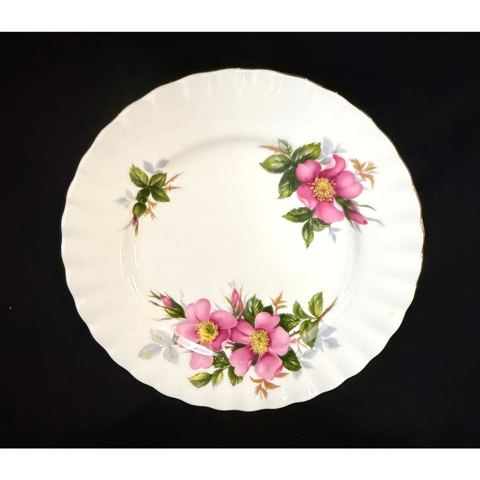 Royal Albert Prairie Rose Bread Butter Plate Provincial Flowers Bone China 6\
