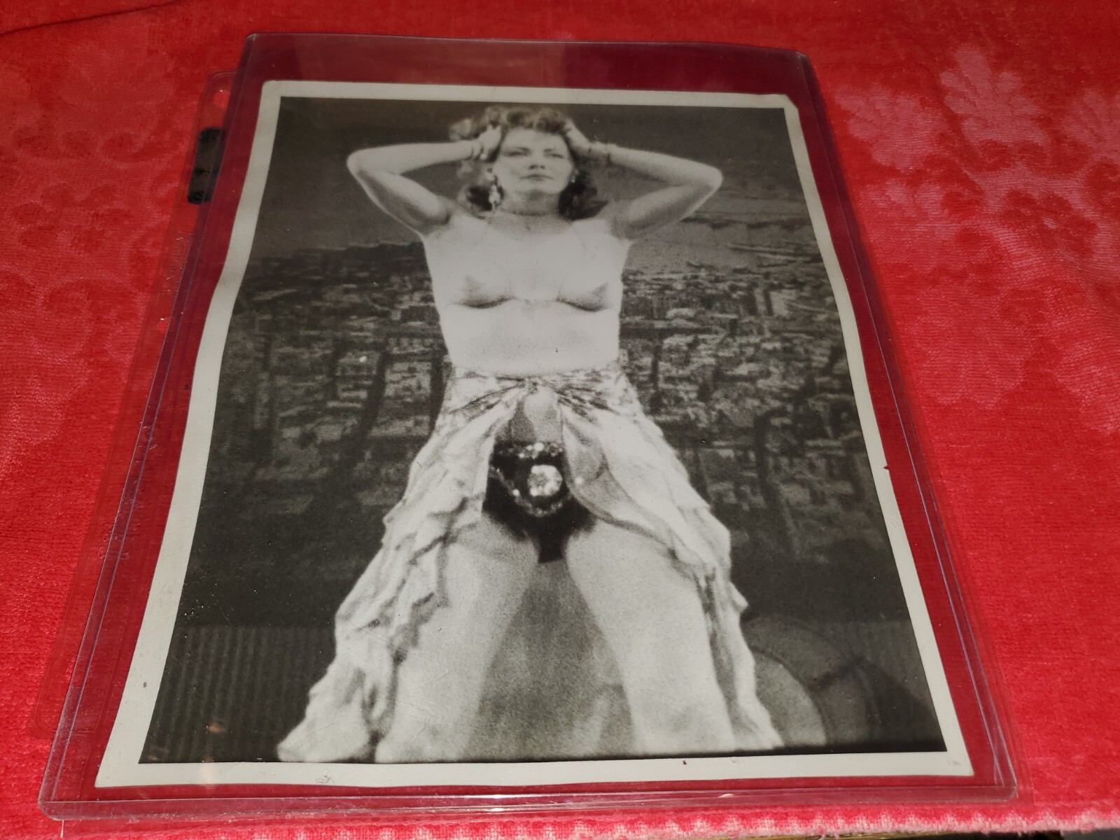 VINTAGE 1950s BURLESQUE 8 X 10 PHOTO OF PEGGY CHANDLER  FROM  G & S FILM CO