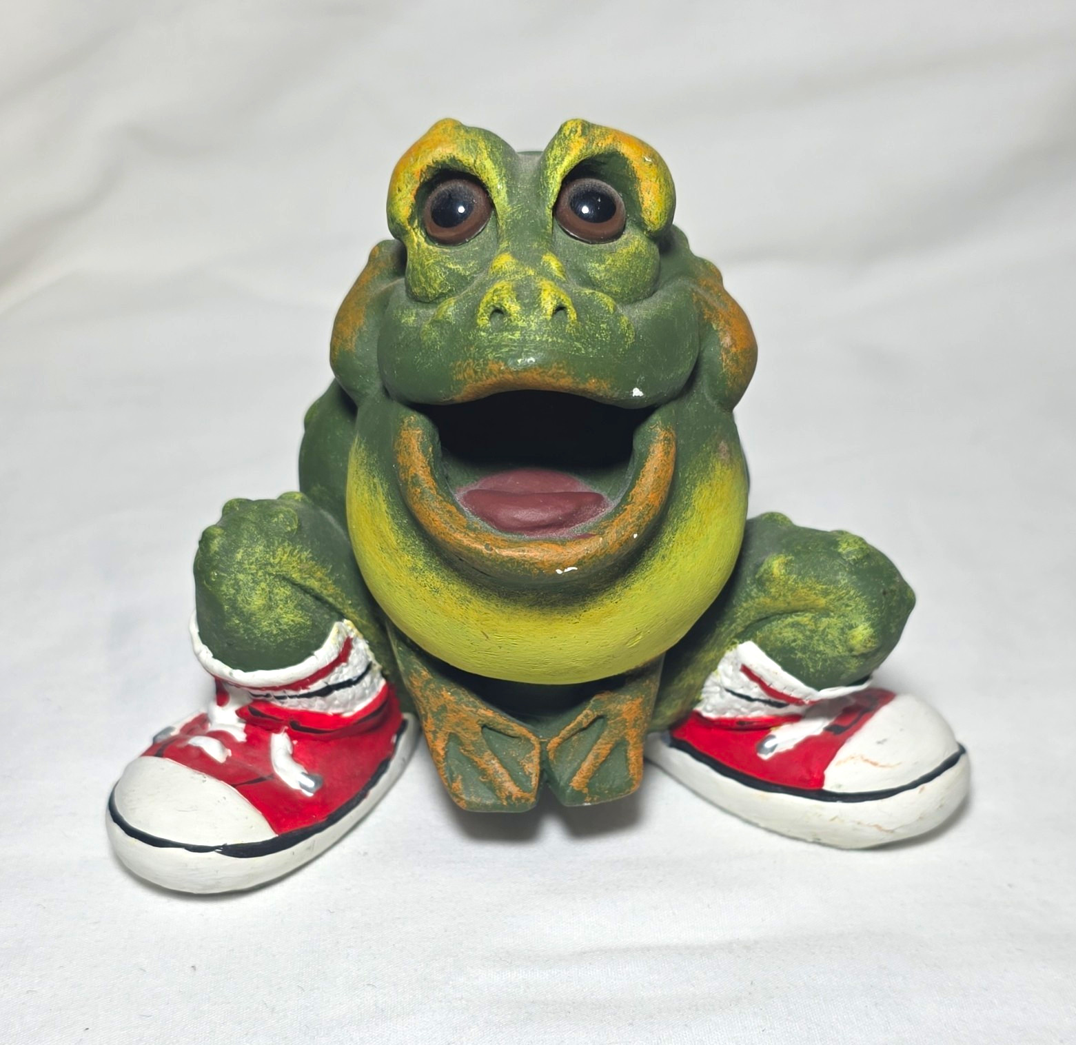 Vintage Pete Apsit 1993 Resin Frog Figurine \