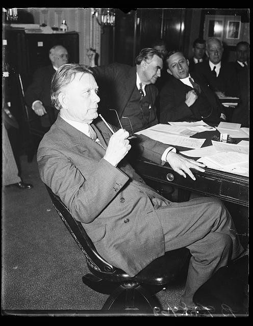 Photo:William E. Borah 1936 Senate Meeting Portrait Washington DC