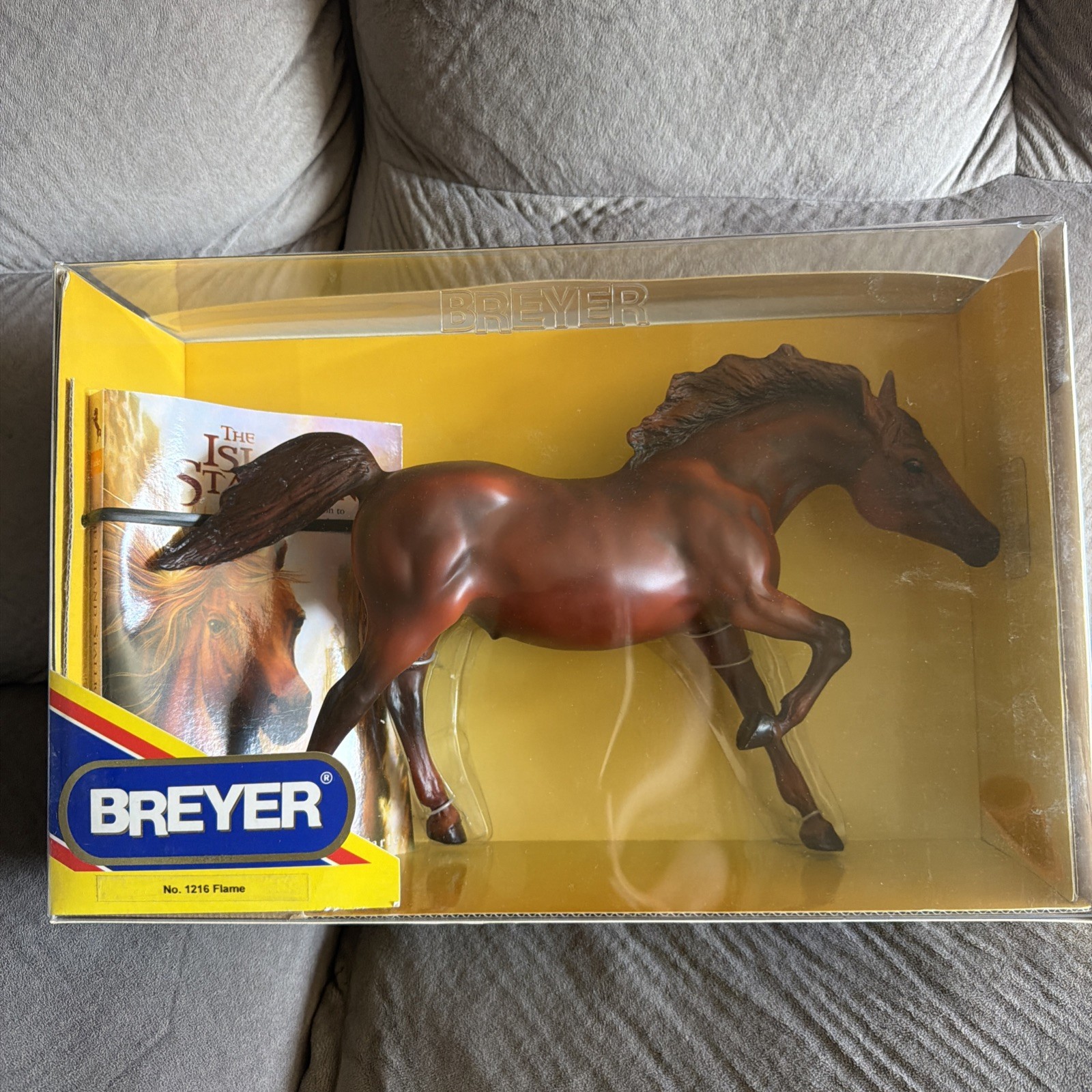 Breyer Horse FLAME THE ISLAND STALLION AND BOOK Glossy #1216 