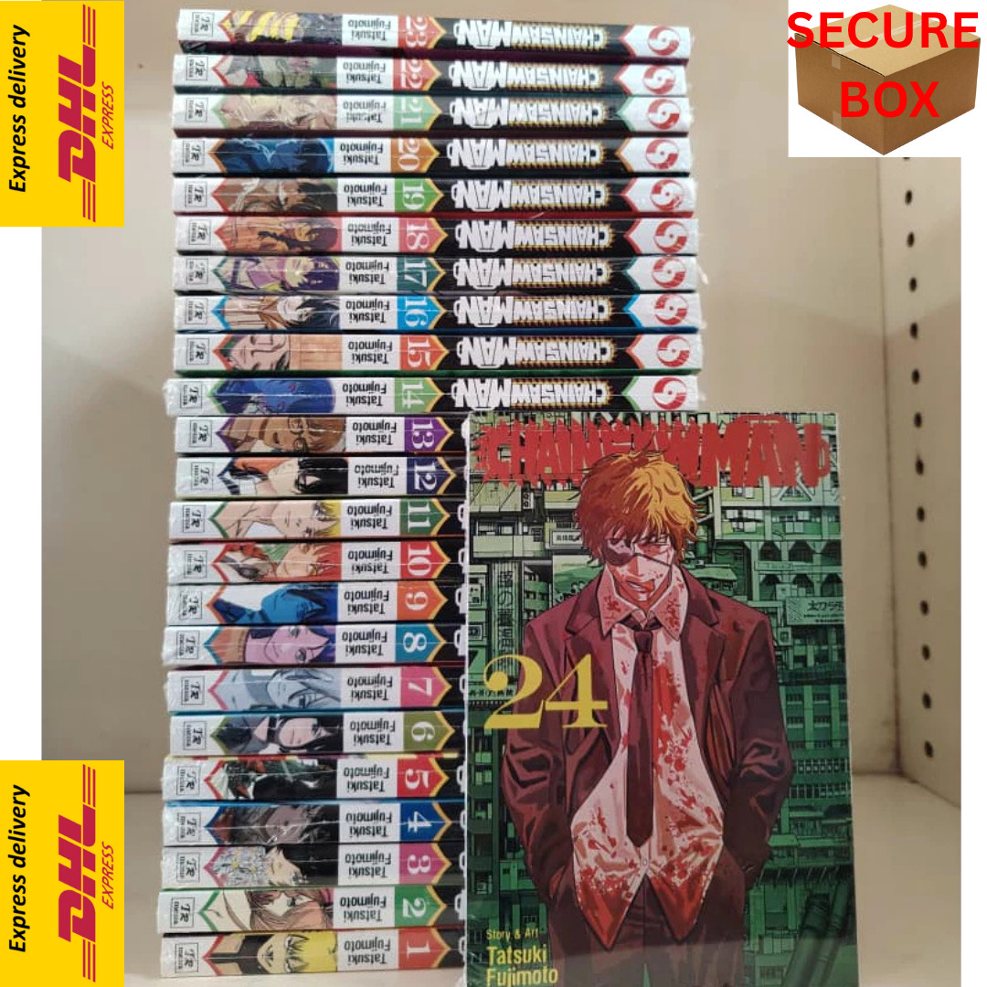 Chainsaw Man Manga Set  Vol 1-24 English Edition New Comic Books - FAST DHL