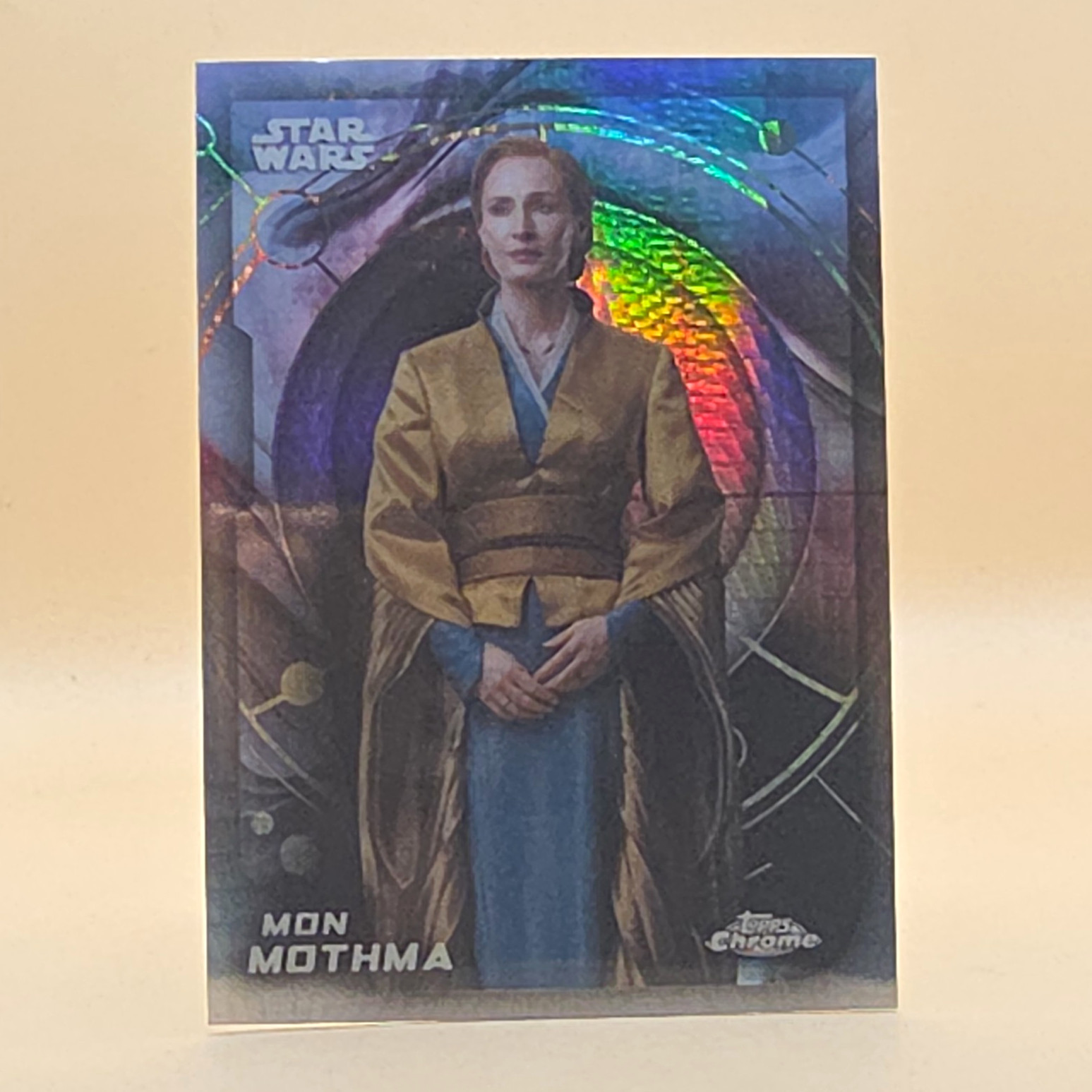 Topps 2024 Star Wars Andor Topps Chrome Mon Mothma Non-Sport Card #113 Topps 2024 Star Wars Andor Topps Chrome Mon Mothma Non-Sport Card #113