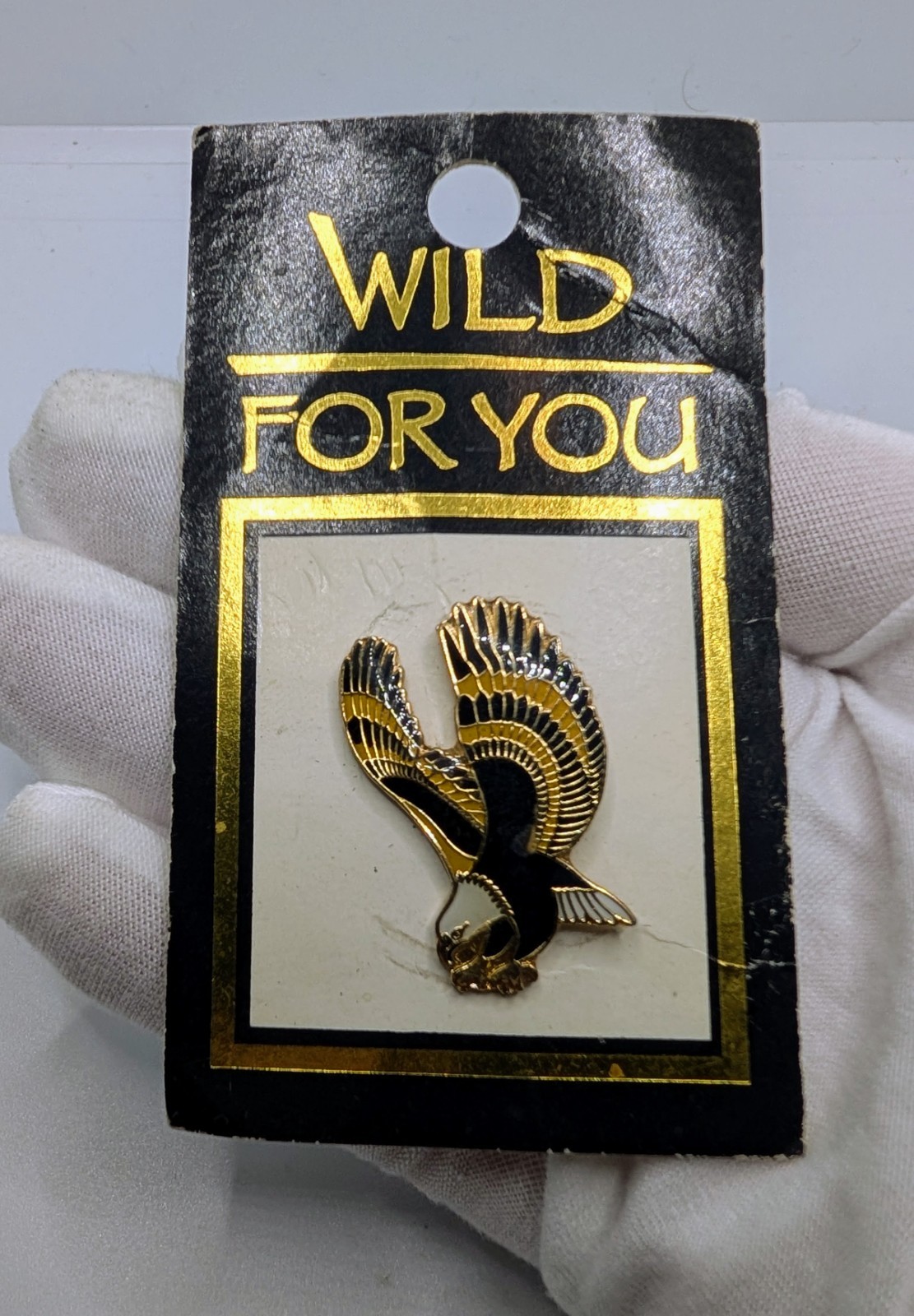 Vintage Wild For You Tampa Florida Lowry Zoo Soaring Eagle Lapel Pin New on Card Vintage Wild For You Tampa Florida Lowry Zoo Soaring Eagle Lapel Pin New on Card
