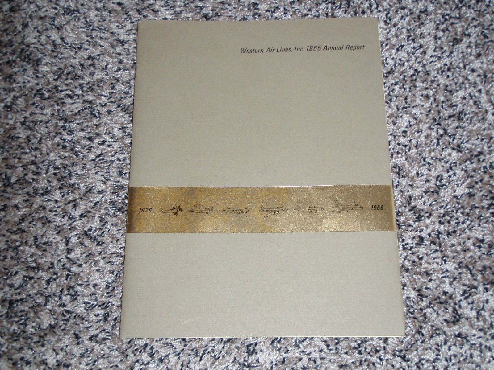 OLD 1965 WESTERN AIRLINES ANNUAL REPORT