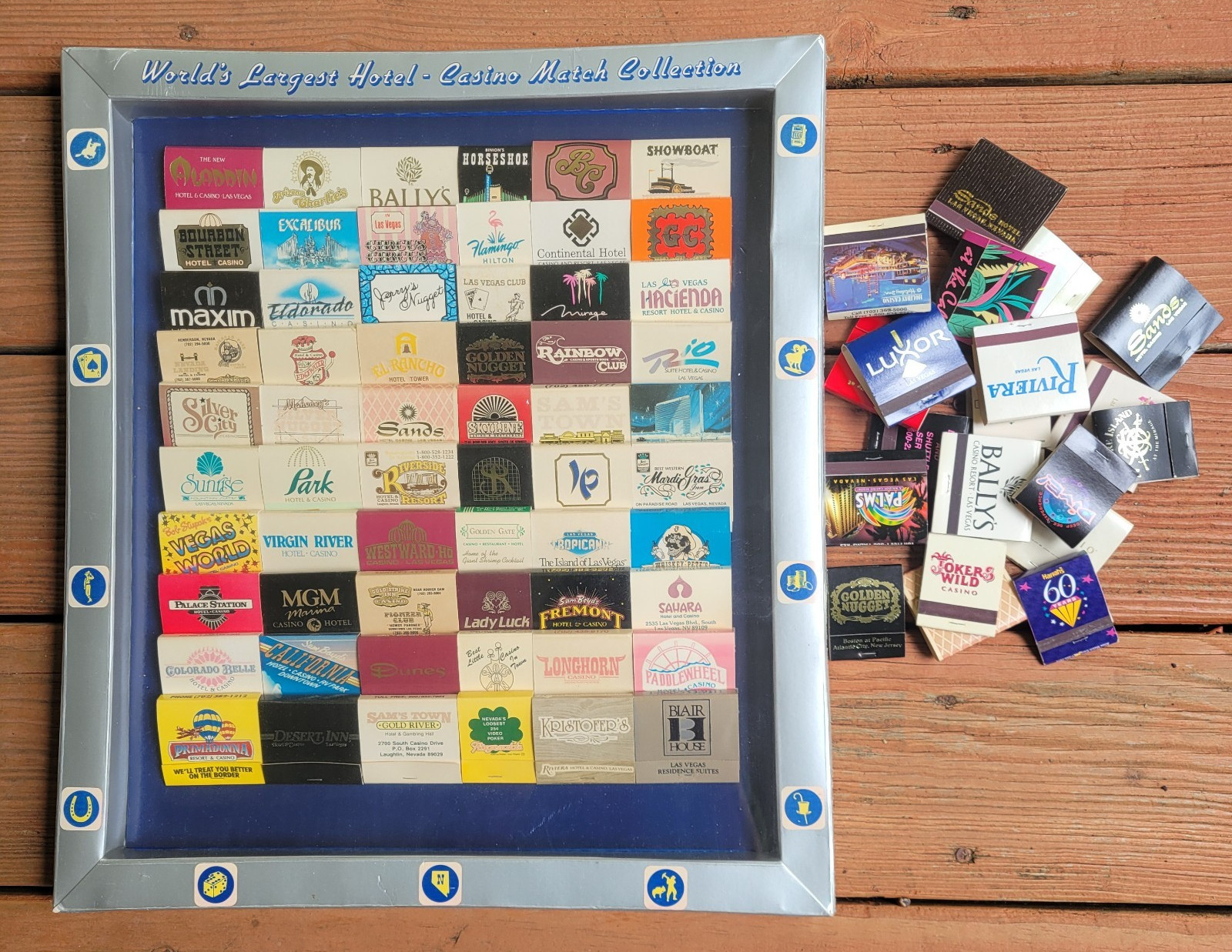 Unopened Collection Casino/Hotel Matchbooks + Add'l Loose Matchbooks-81 TOTAL