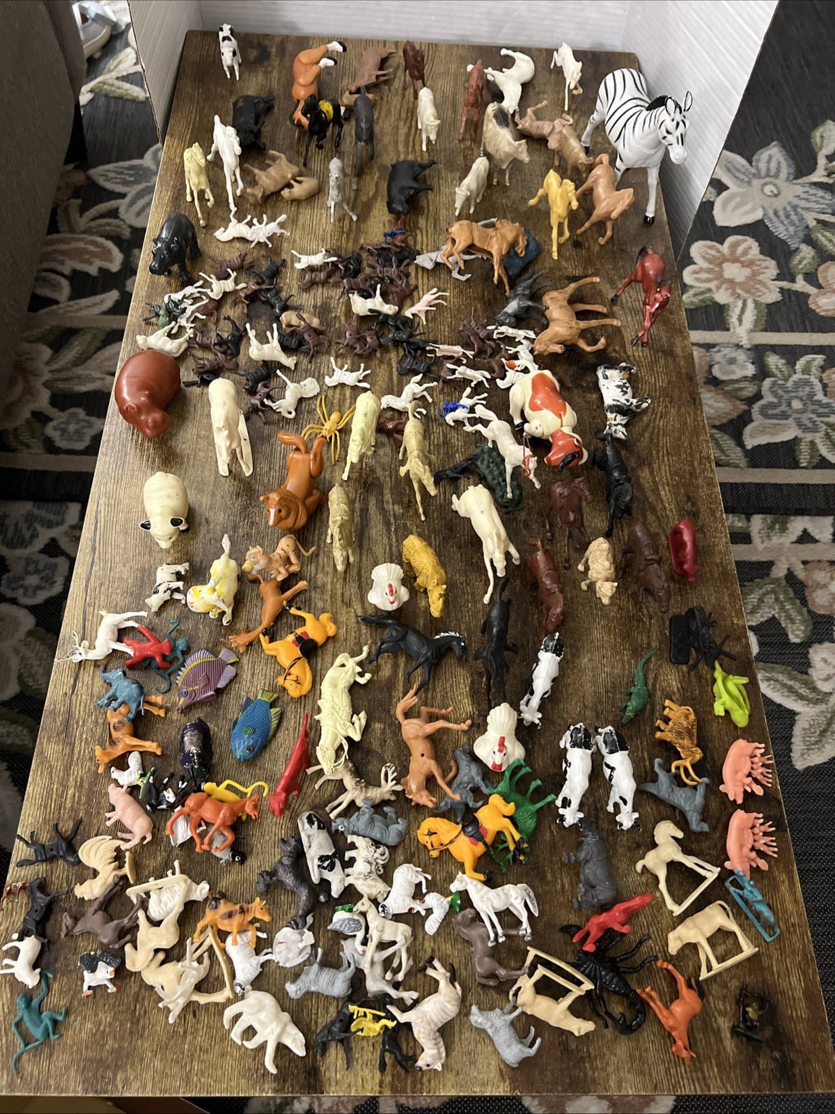 Vintage 1960’s Plastic Farm Animals Lot of 240 Pieces