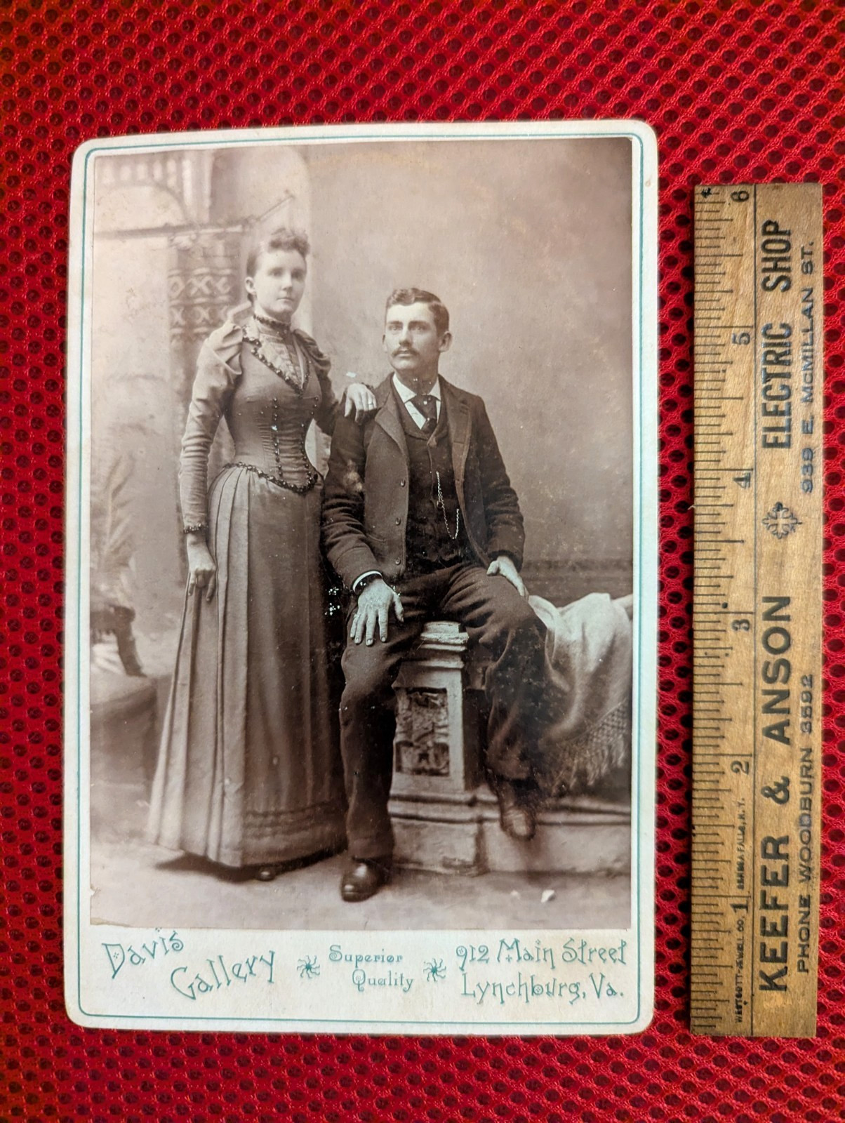 Lynchburg, Va Davis Artist Photographer 912 Main Maria Layne Robert M Mills 1891