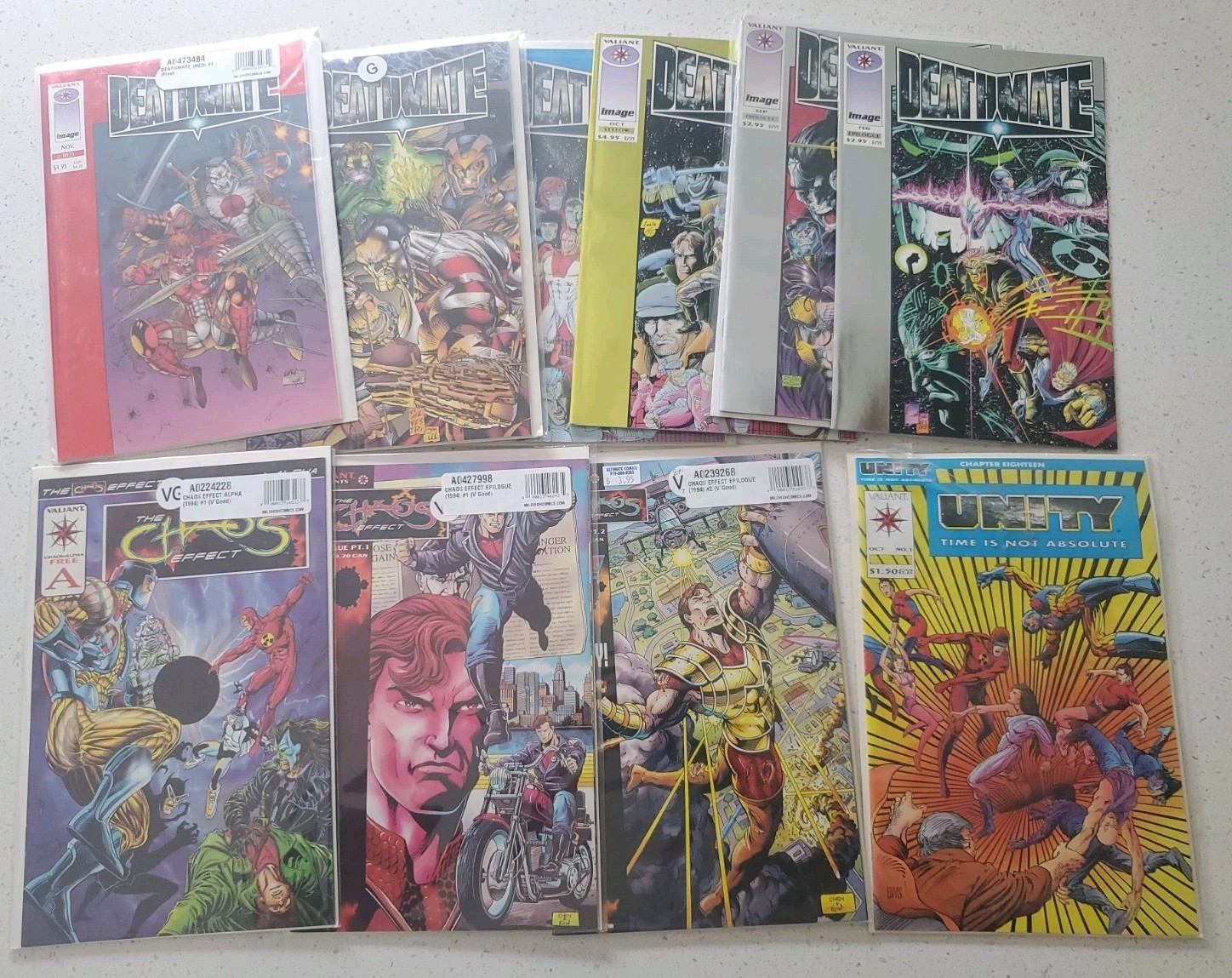 Deathmate, Unity, Chaos Effect - Mixed Lot (Valiant Comics) Deathmate, Unity, Chaos Effect - Mixed Lot (Valiant Comics)