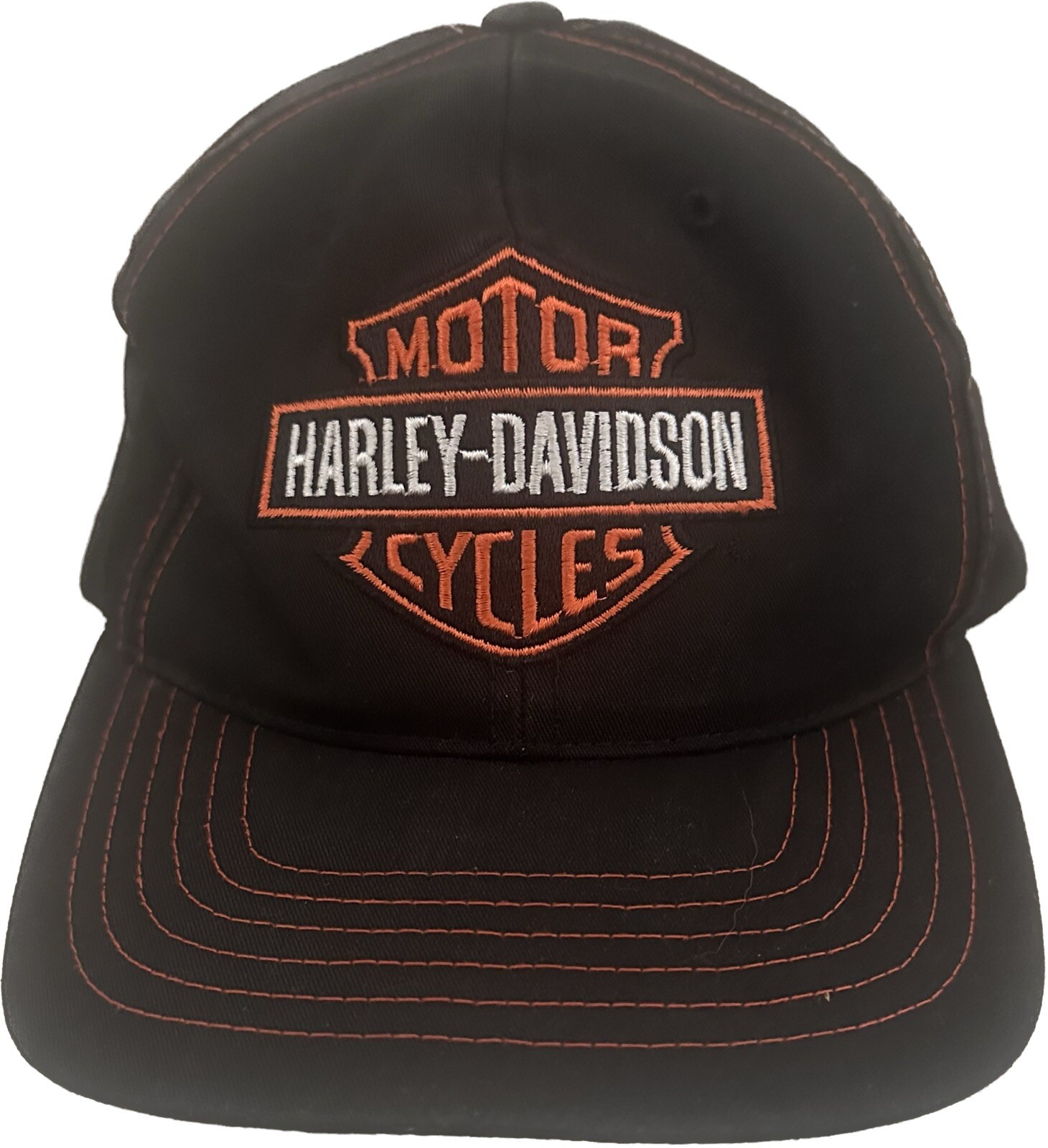 Vintage Harley Davidson Black Snap Back Trucker Annco Biker Moto 3D Hat