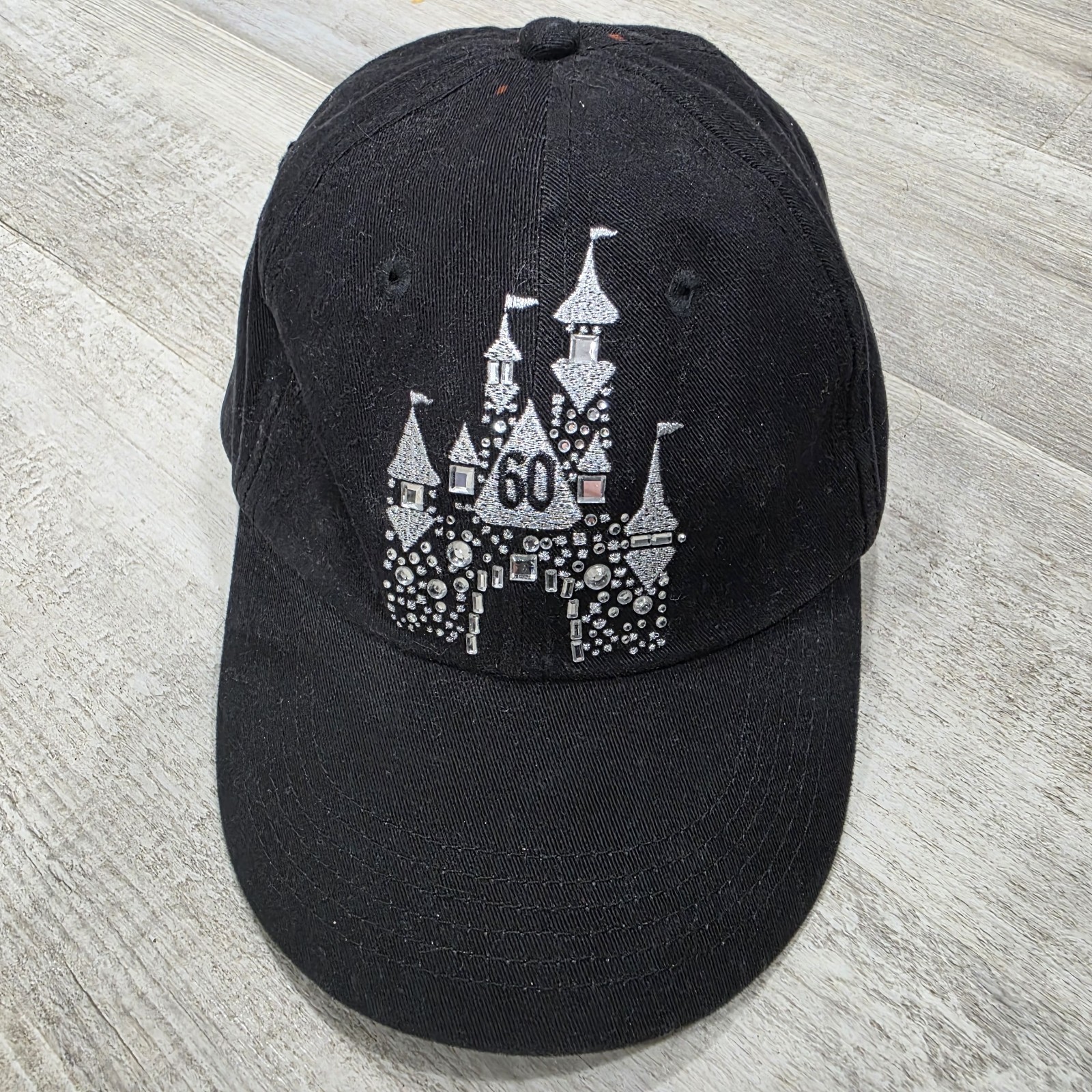 Disneyland Resorts Hat 60th Anniversary Diamond Celebration Black Adults One SZ