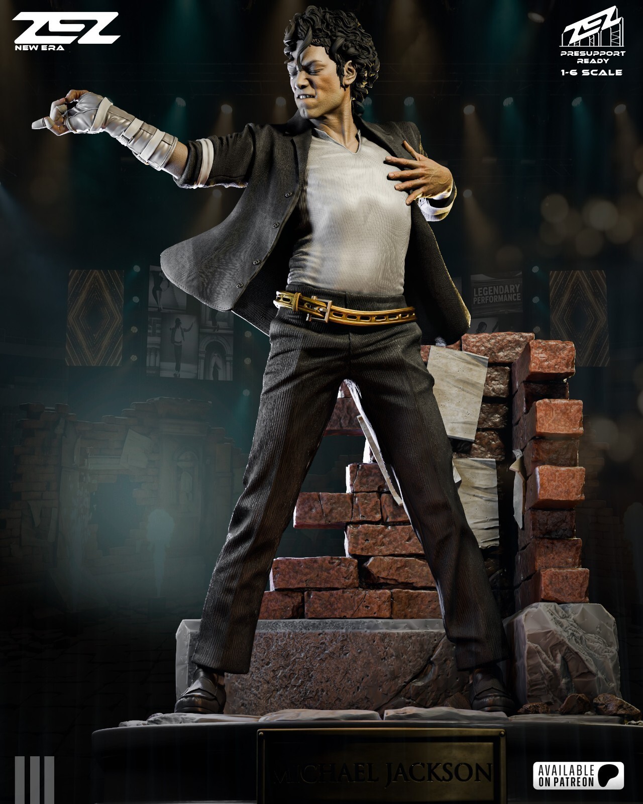 1:8 Michael Jackson Music Legend Fan Art UNPAINTED High Quality Garage Kit