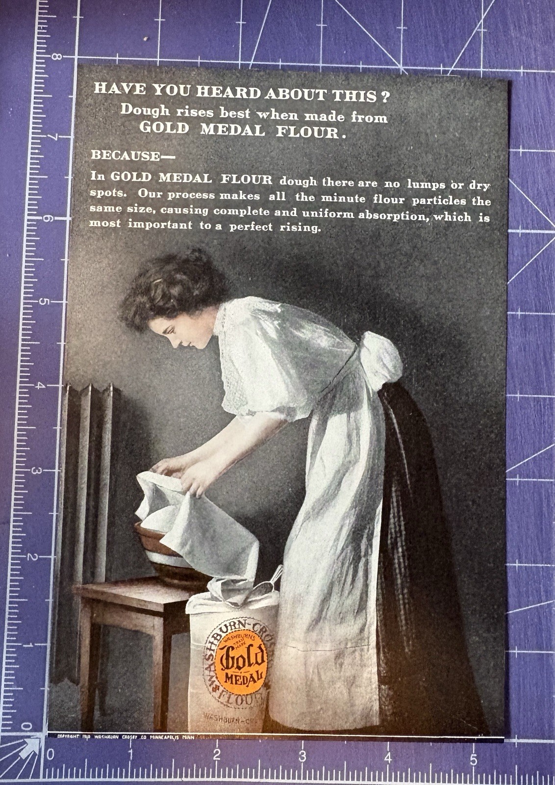 1910 PRINT AD GOLD MEDAL FLOUR WASHBURN-CROSBY COMPANY WOMAN BAKING 1910 PRINT AD GOLD MEDAL FLOUR WASHBURN-CROSBY COMPANY WOMAN BAKING