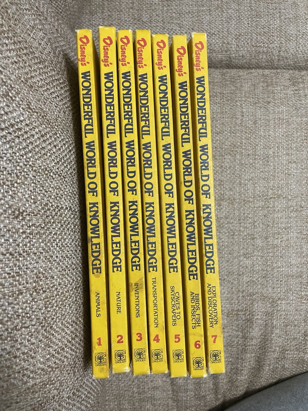Vintage Disney's WONDERFUL WORLD OF KNOWLEDGE 1980s Educational Encyclopedia Set