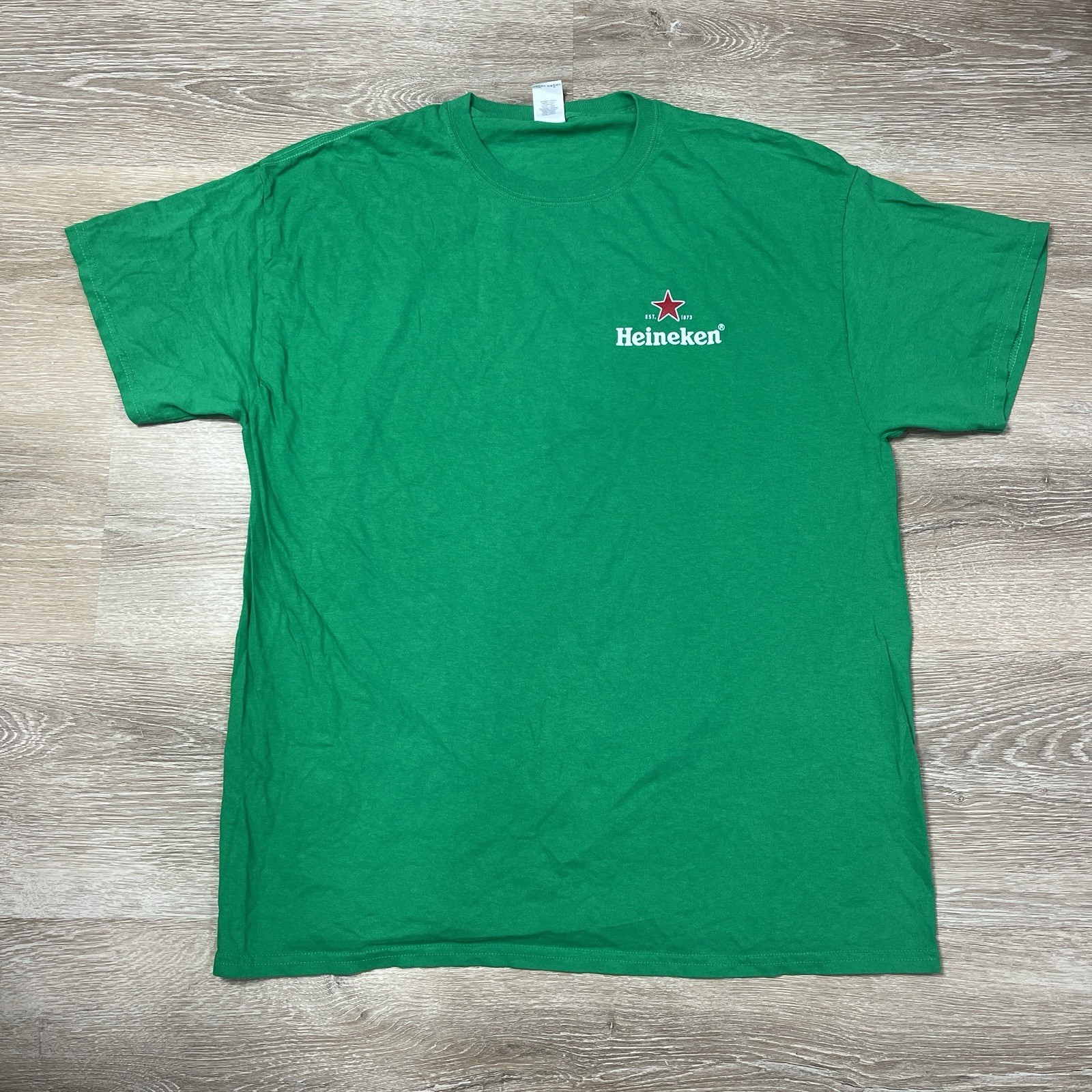 Heineken Mens XL Green Beer Graphic Tee Cheers To Wearing Green