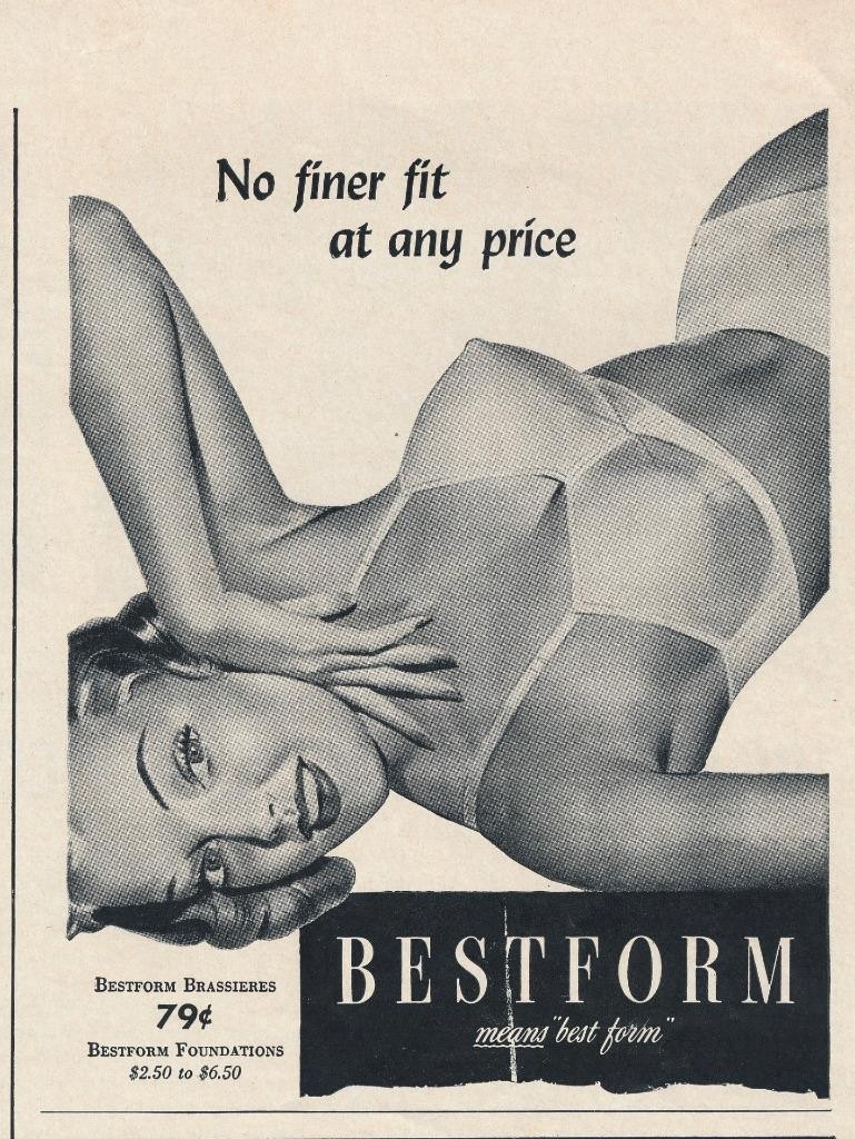 Magazine Ad - 1943 - Bestform Bra\'s - World War 2 - (#1)