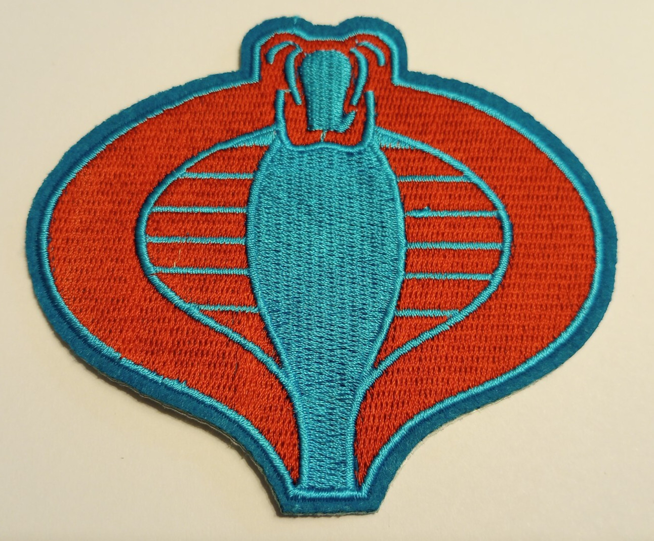 GI Joe COBRA Embroidered Patch~4 1/8