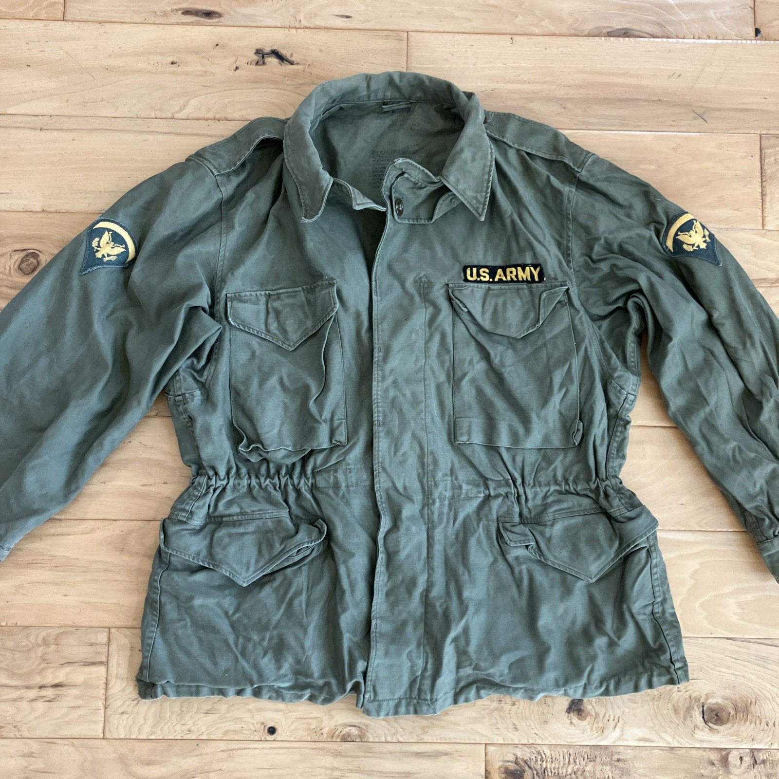 Vintage 1950s U.S. ARMY Field Jacket Without Liner M-1950 Size - LARGE