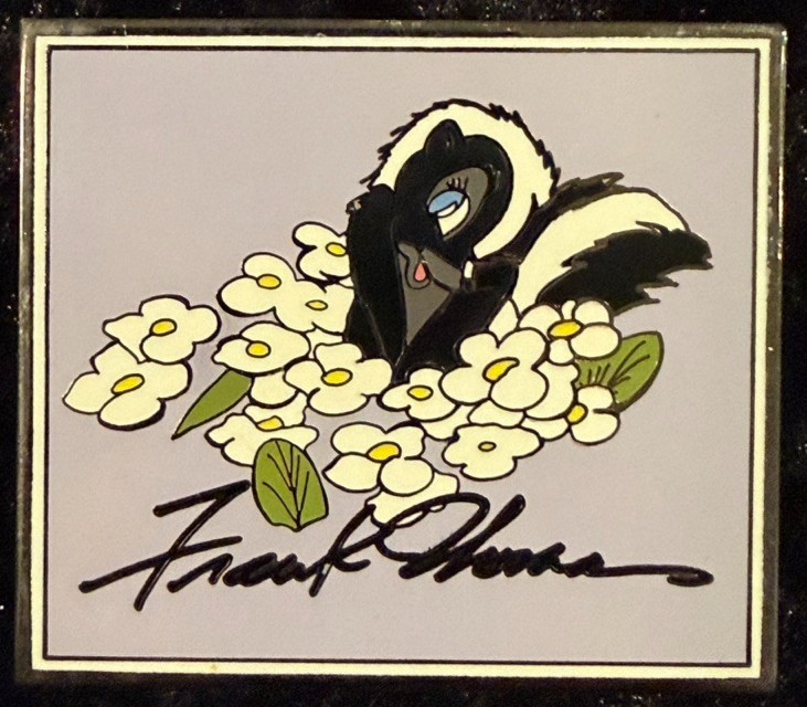Disney Pin LE 100 Flower Frank Thomas Animator Disney Auctions Bambi 2003