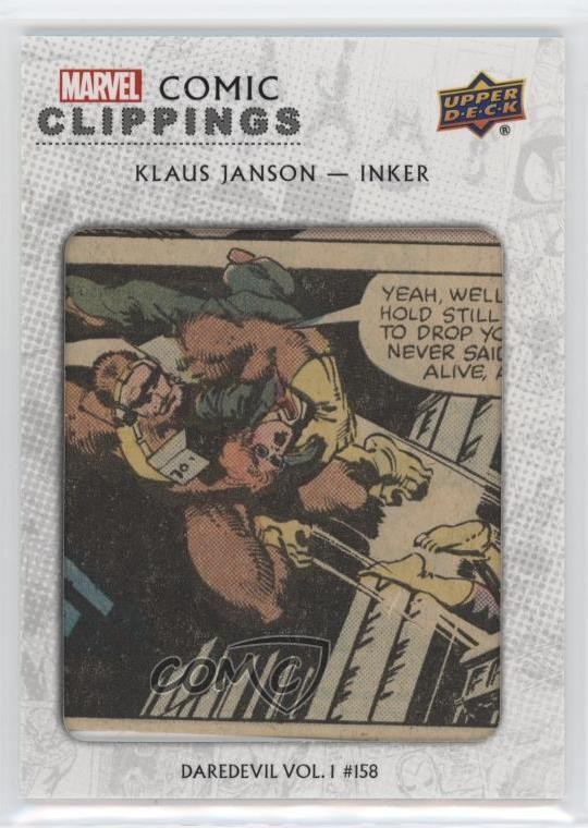 2019 Upper Deck Marvel 80th Anniversary Comic Clippings 18/65 #CC-JK i1f