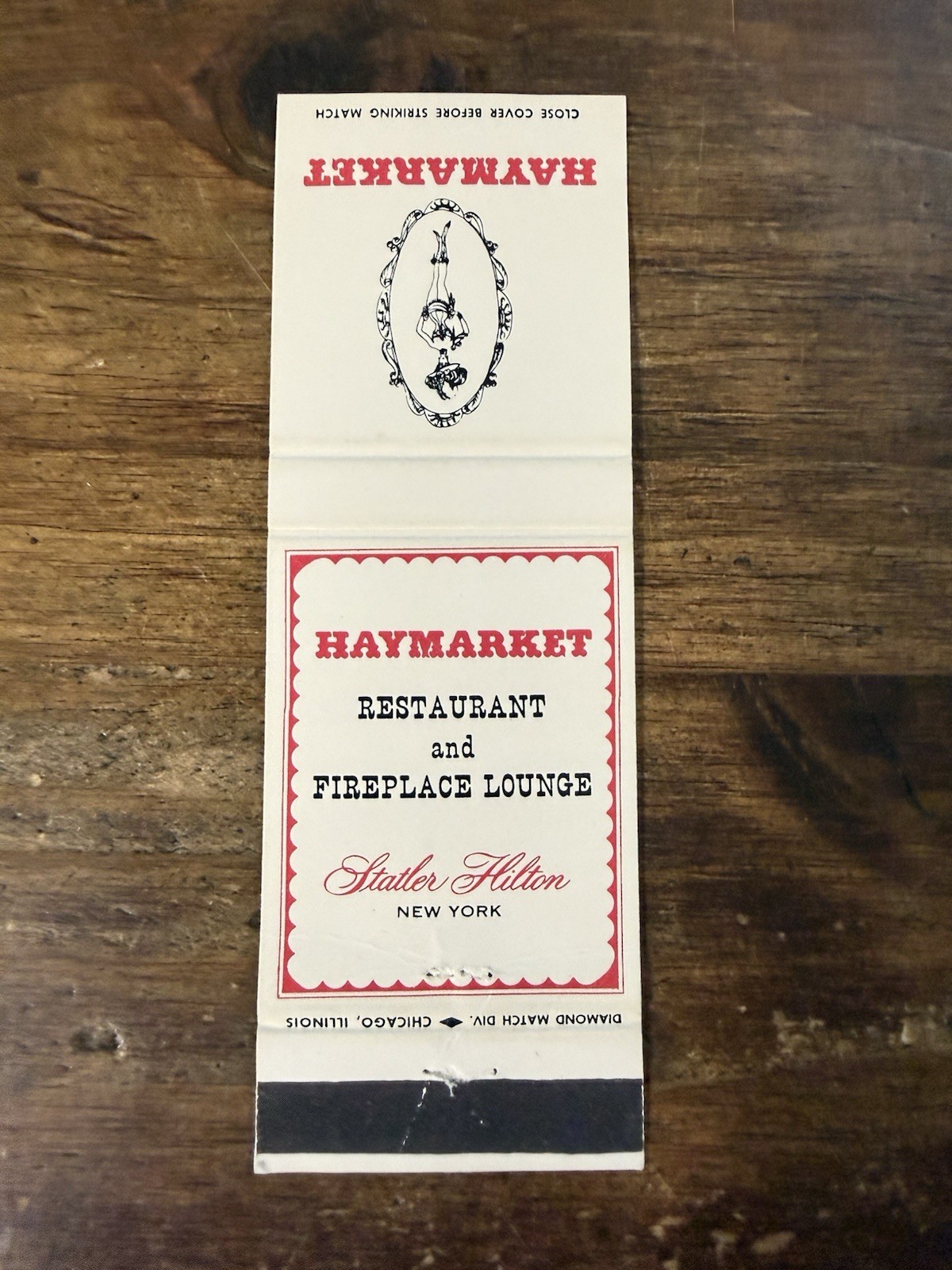 H155 Haymarket Restaurant Lounge NYC New York City Vintage Matchbook Cover H155 Haymarket Restaurant Lounge NYC New York City Vintage Matchbook Cover