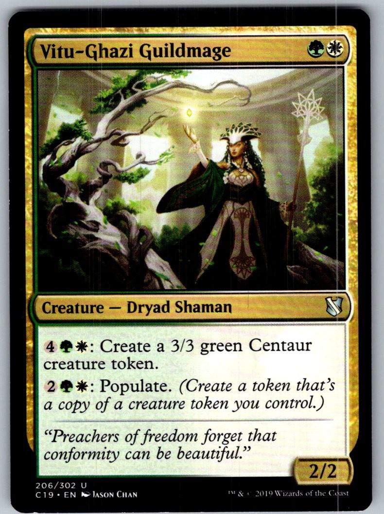 MTG - VITU-GHAZI GUILDMAGE COMMANDER 2019 206 C19 UC LP MTG - VITU-GHAZI GUILDMAGE COMMANDER 2019 206 C19 UC LP