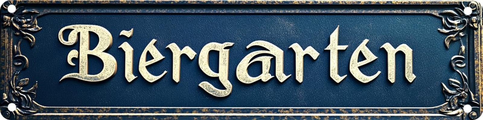 Vintage Tin Biergarten Sign Retro Metal Sign Suitable for Home Street Shop Garag Vintage Tin Biergarten Sign Retro Metal Sign Suitable for Home Street Shop Garag
