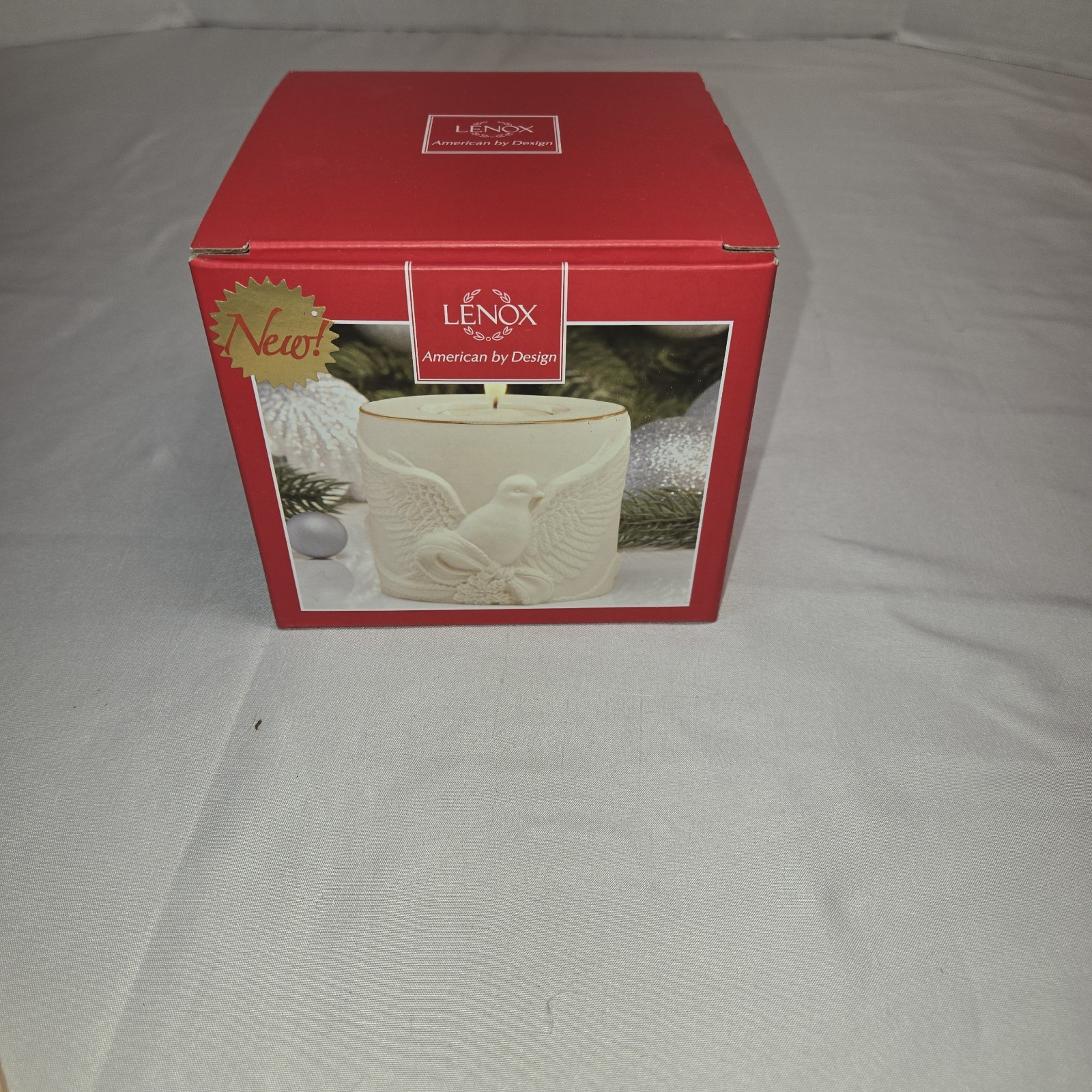 In Box LENOX Radiant Light Dove Votive/Tealight Candle Holder 3.5\ In Box LENOX Radiant Light Dove Votive/Tealight Candle Holder 3.5\