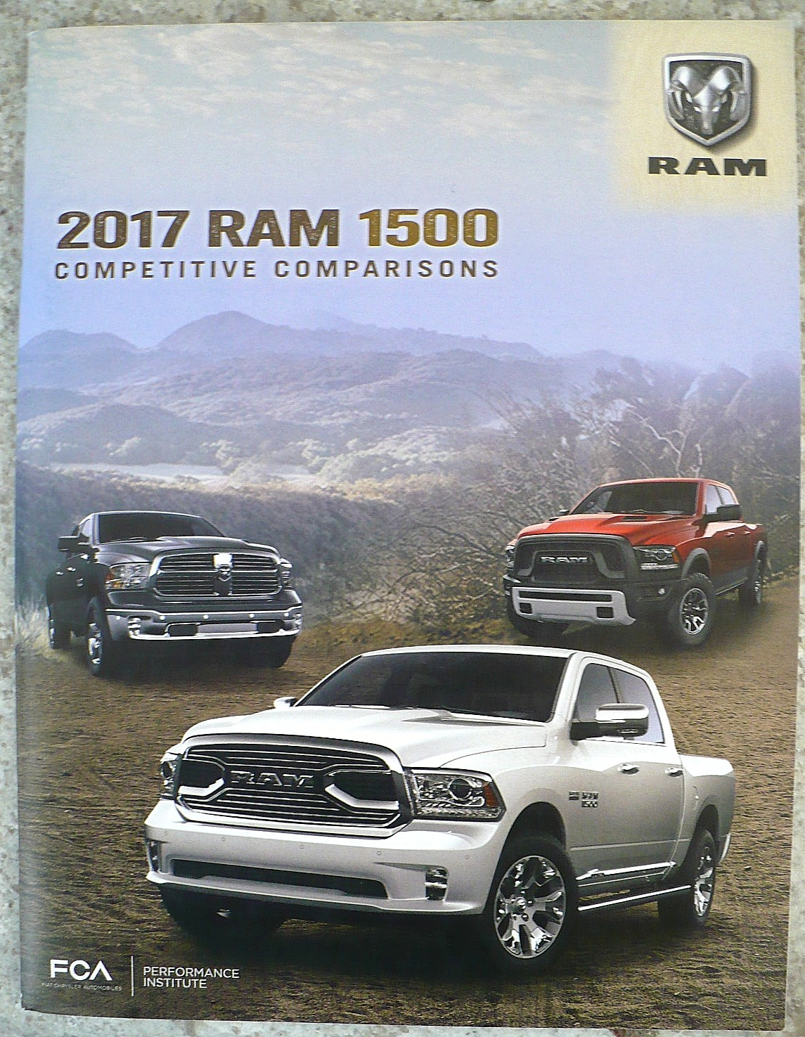 2017 DODGE 1500 COMPARISONS TRUCK BROCHURE 2017 DODGE 1500 COMPARISONS TRUCK BROCHURE