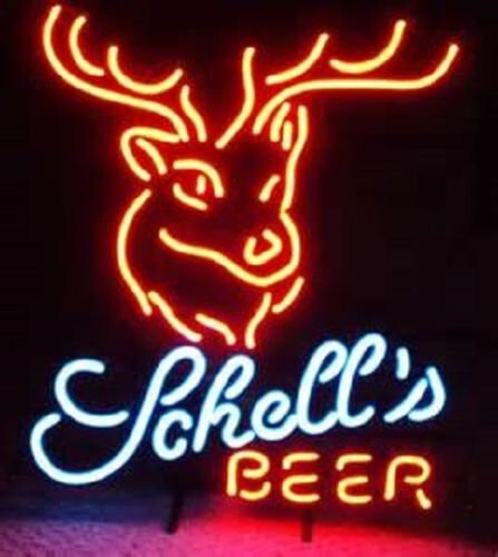 Schell's Beer Deer Beer Neon Sign Beer Bar Sport Pub Store Wall Decor FA 24x20
