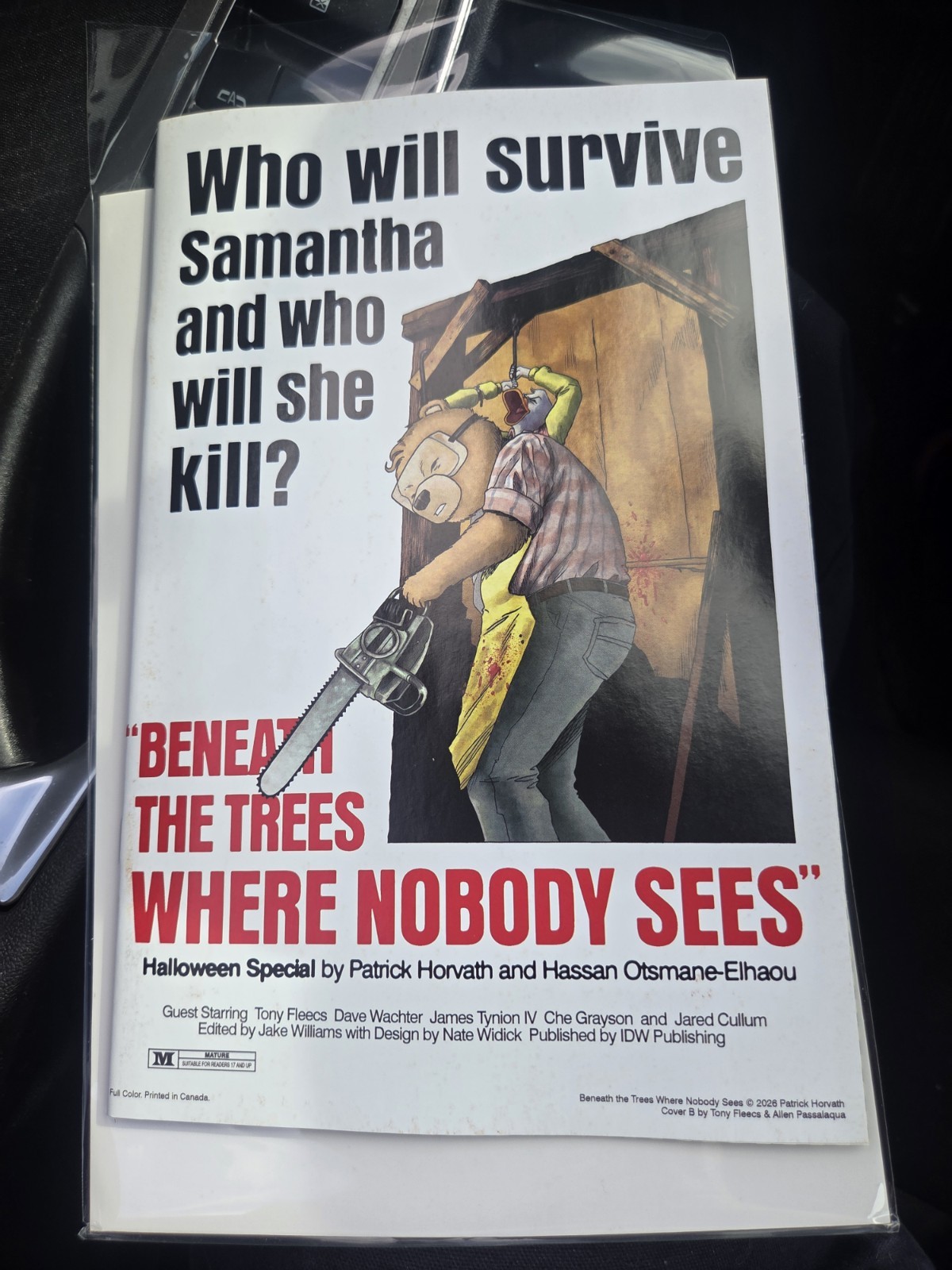 Beneath The Trees Where Nobody Sees Halloween Special #1 Homage Variant IDW...