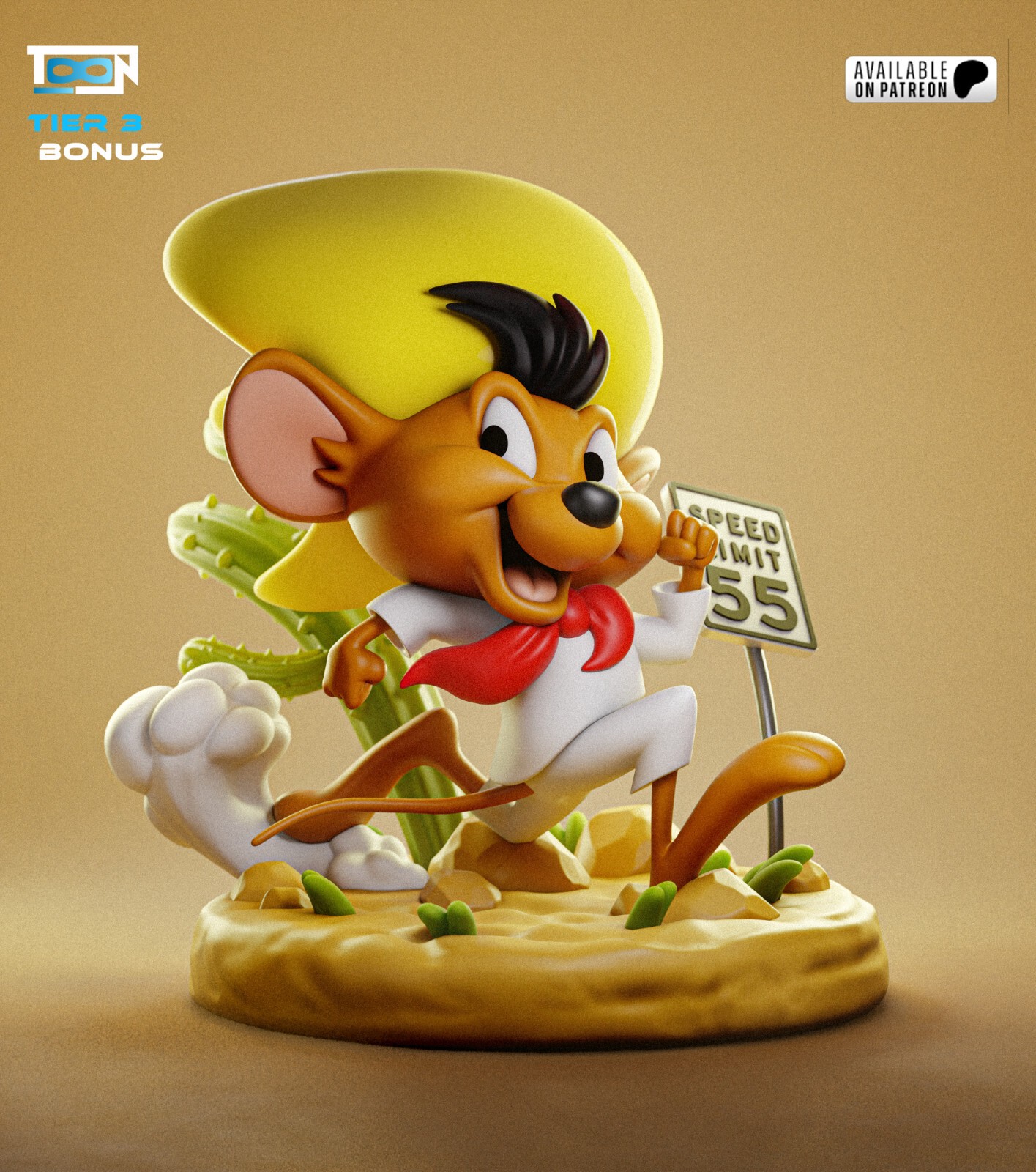 1:8 Speedy Gonzales Looney Tunes Fan Art UNPAINTED High Quality Garage Kit