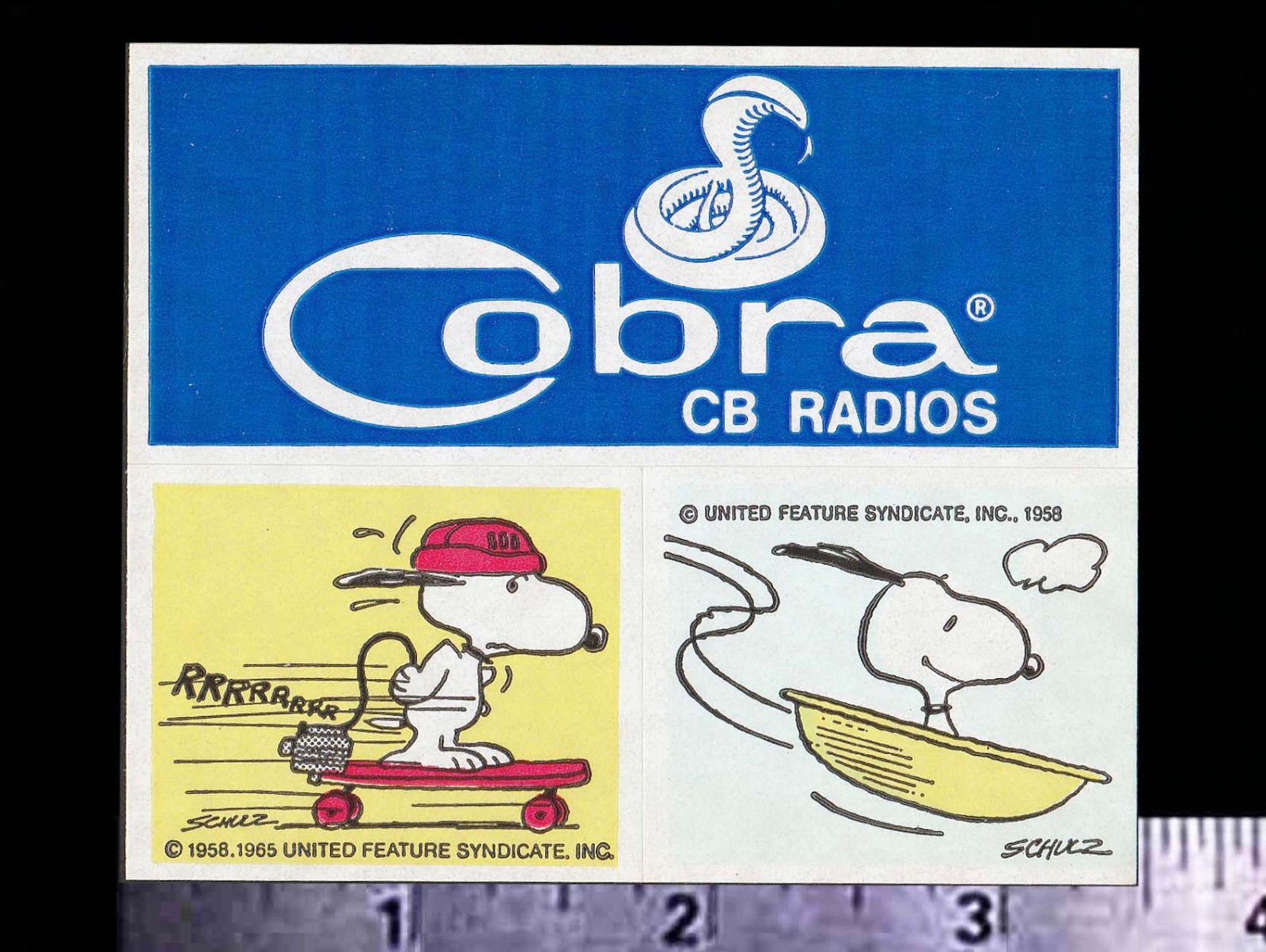 COBRA CB Radios - Original Vintage 1970's Racing Decals/Stickers
