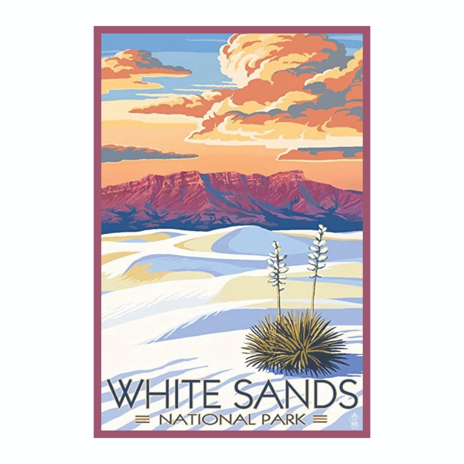 White Sands National Park Sticker North New Mexico National Park Decal White Sands National Park Sticker North New Mexico National Park Decal