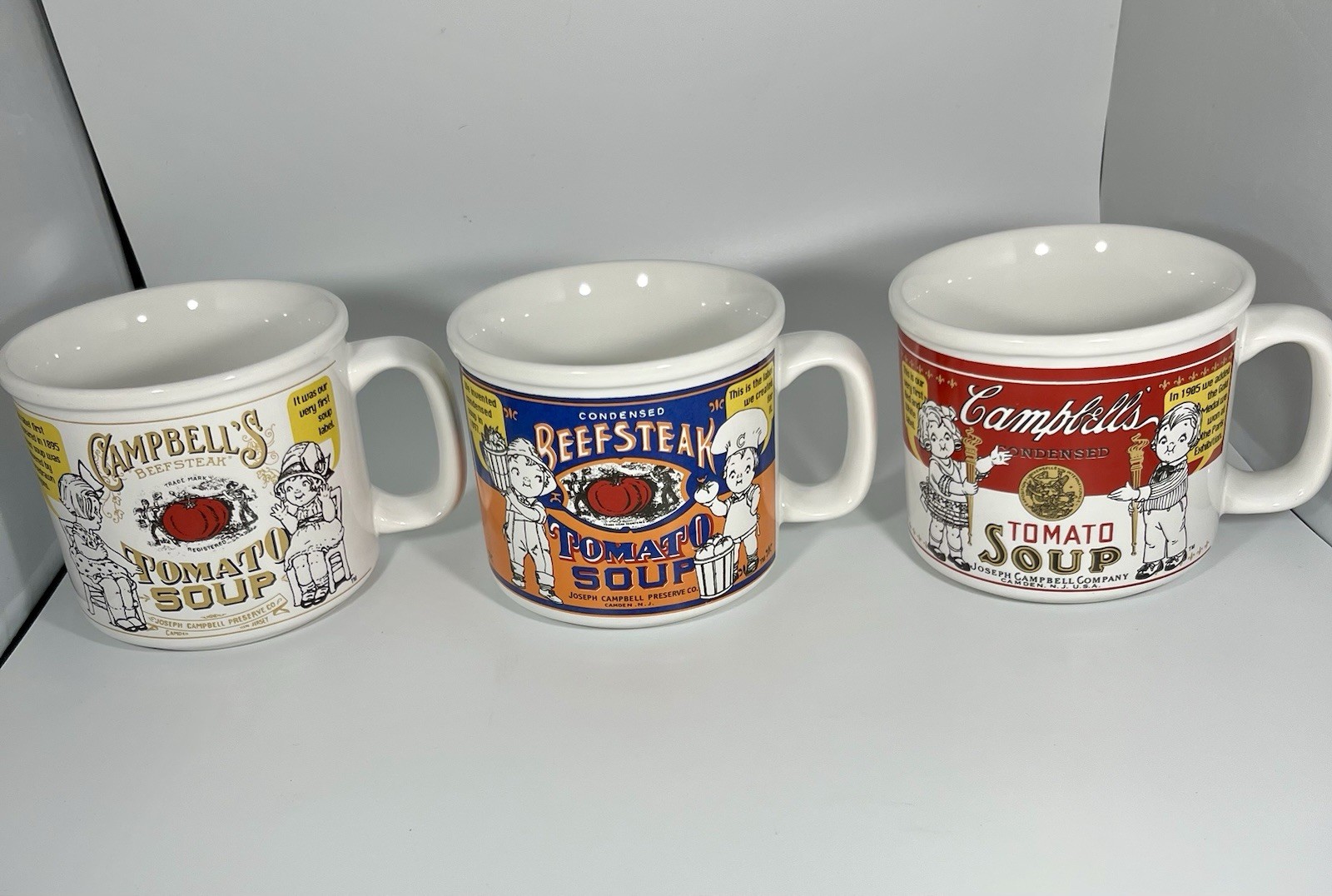 Vintage 1999 Campbell’s Soup Mugs - by Westwood - Lot of 3